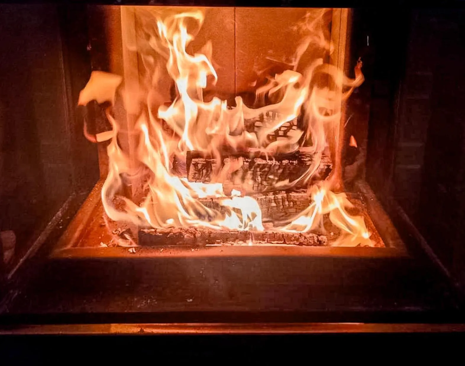 fireplace in Hotel Carlsruh