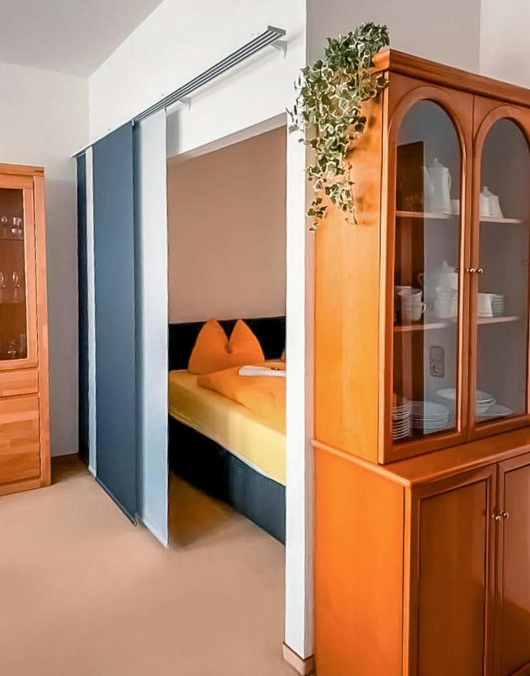 Bed in Hotel Carlsruh