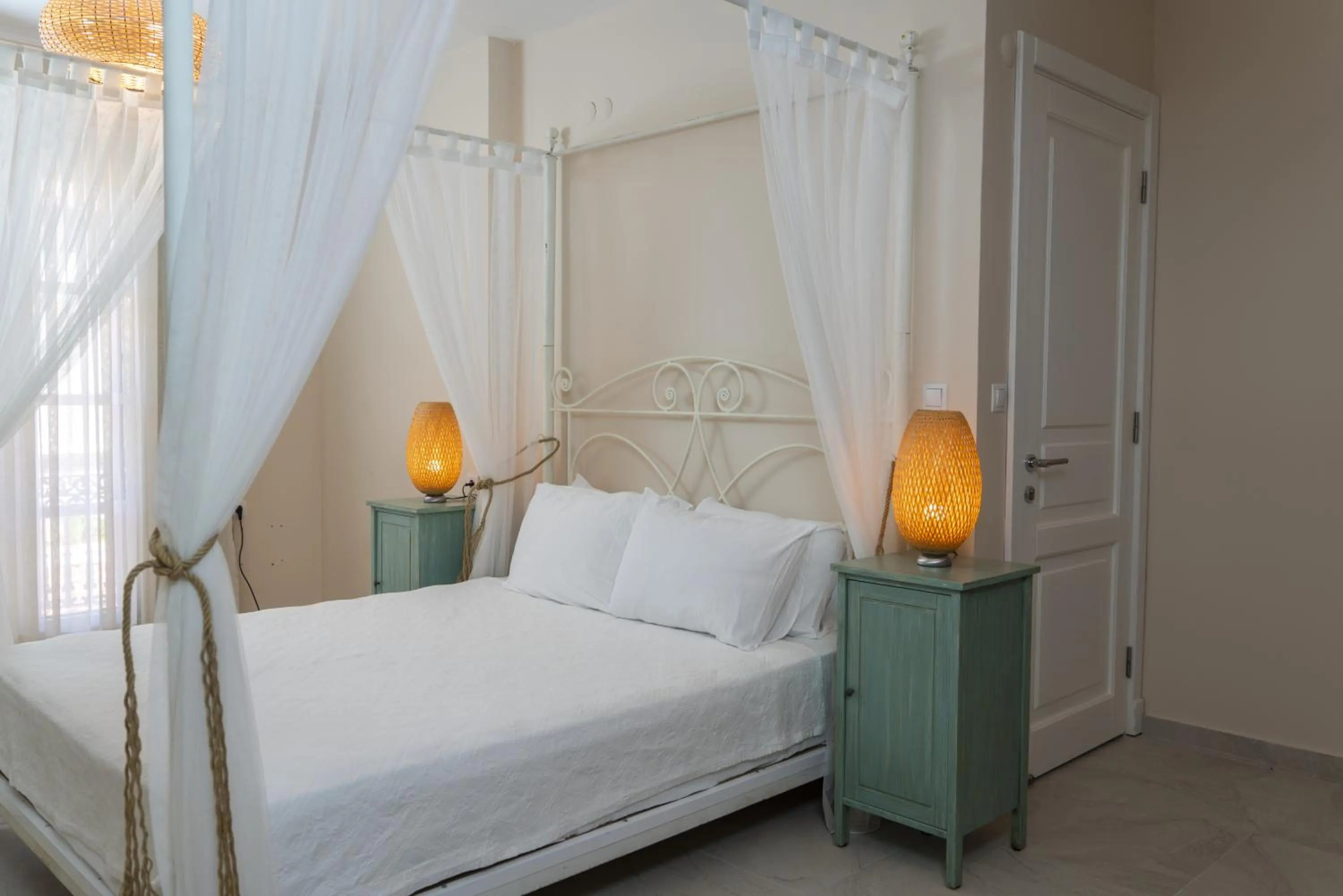 Bed in Panda Alacati Hotel