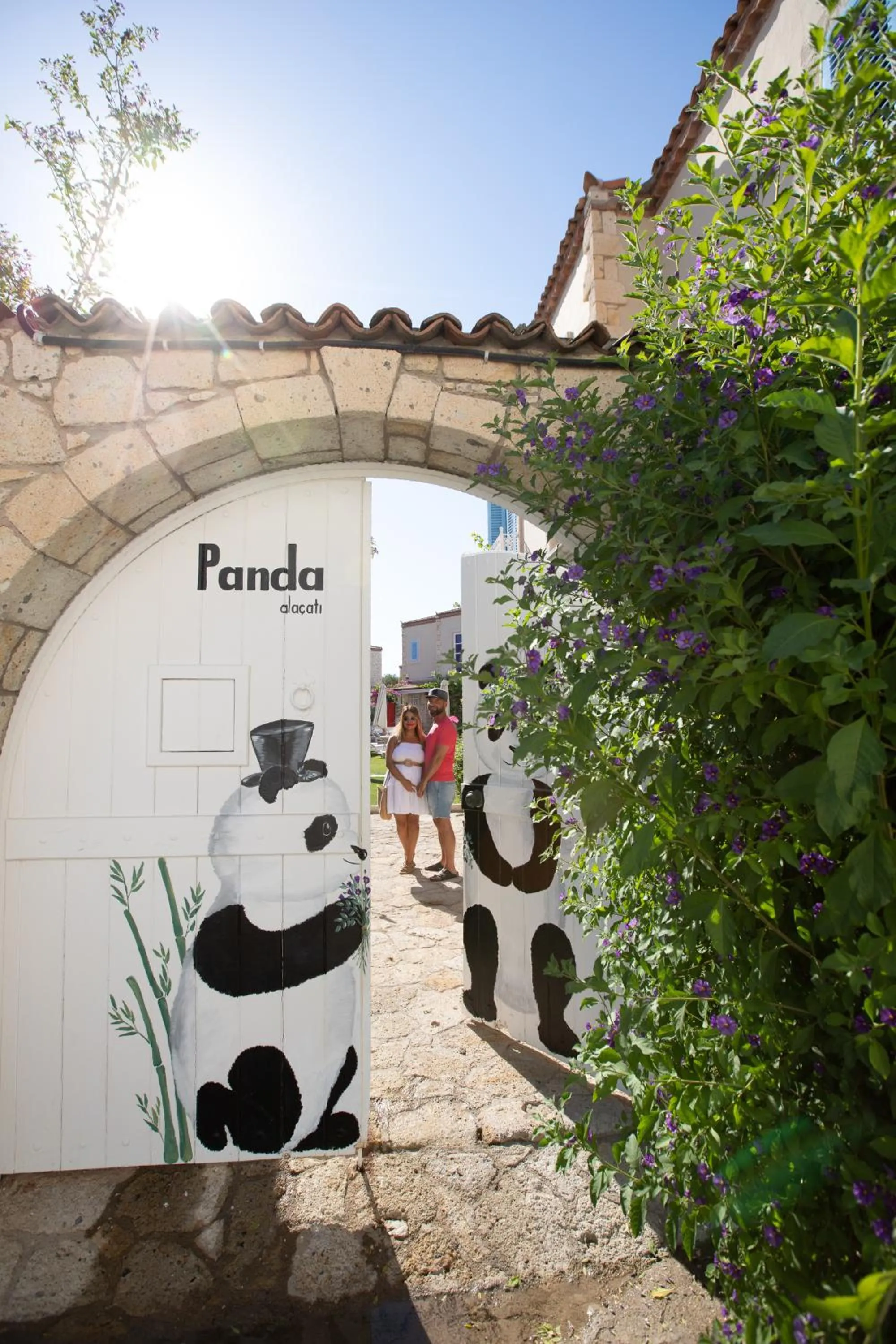 Patio in Panda Alacati Hotel
