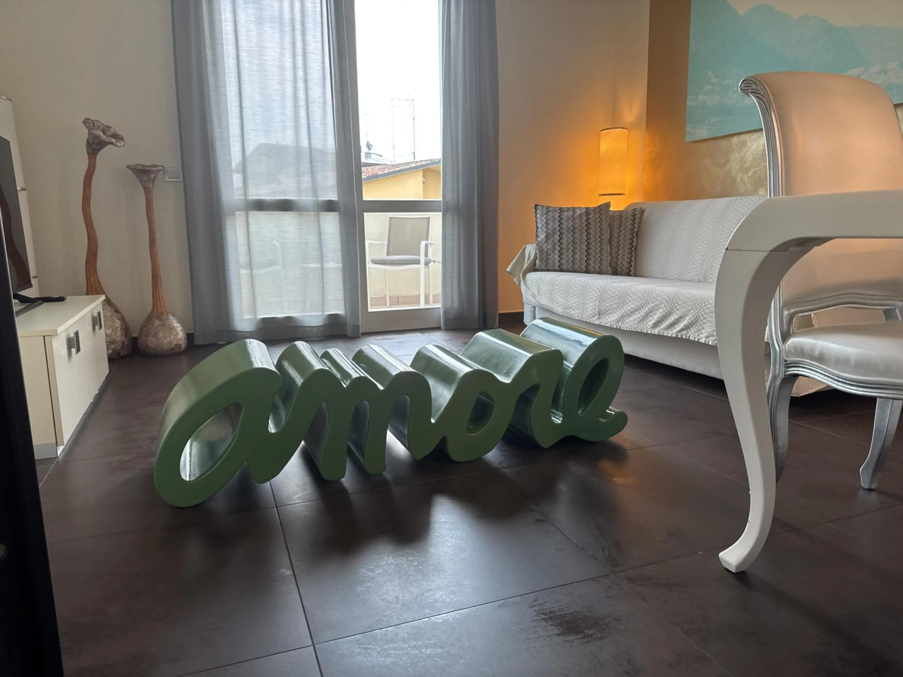 Living room, Bed in Residence Del Lago