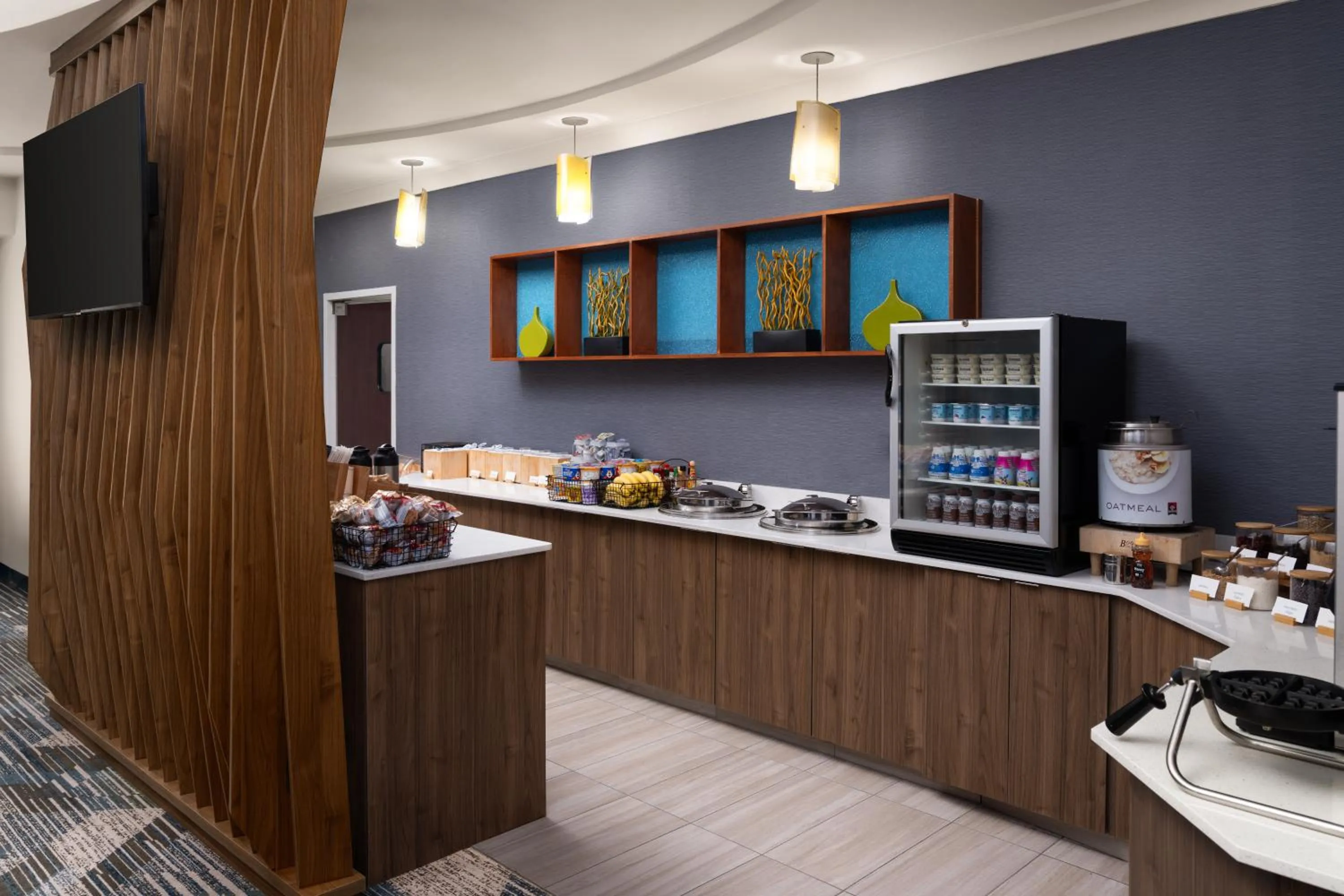 Buffet breakfast in SpringHill Suites Fort Myers Airport