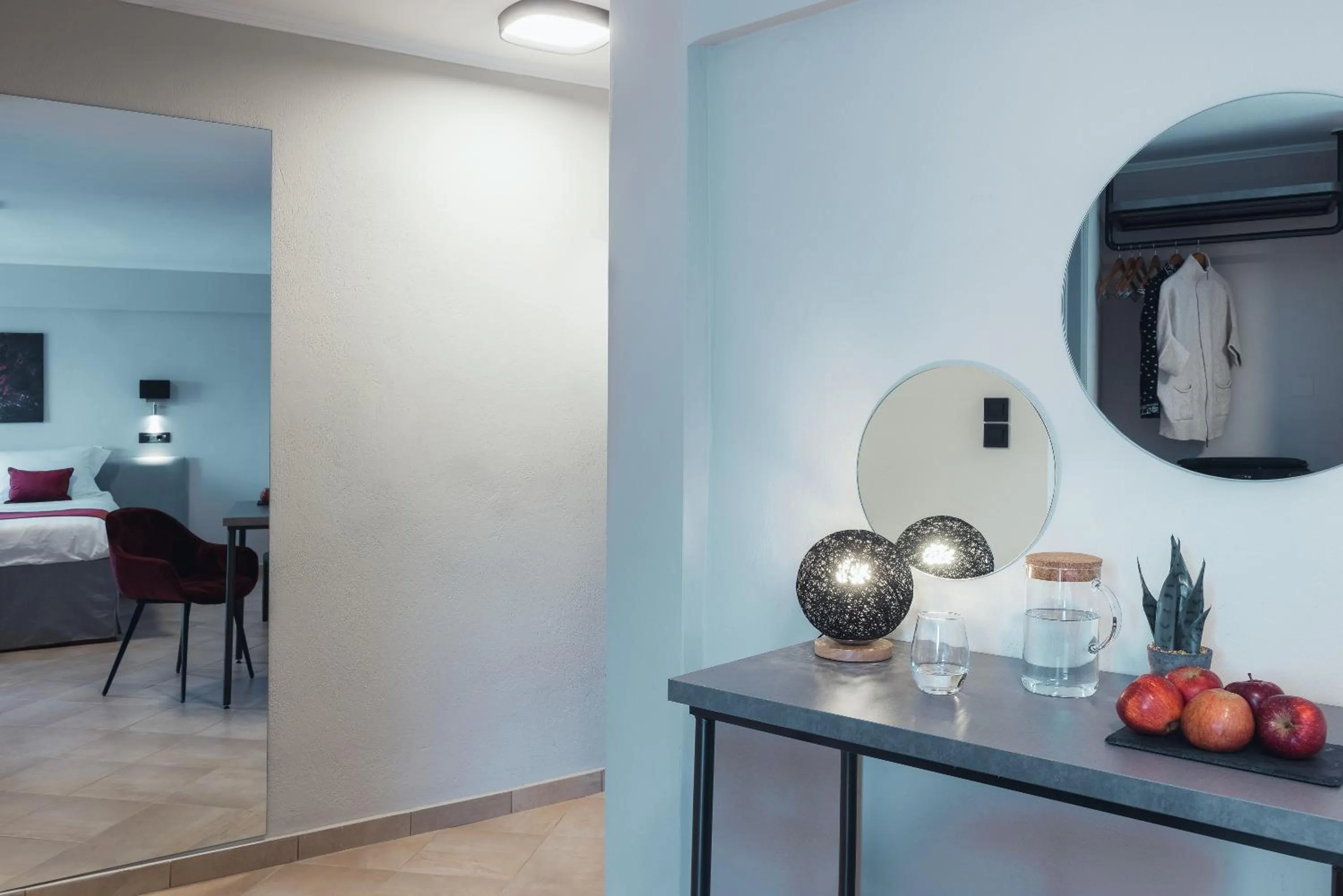 Decorative detail, Bed in Akti Hotel Ioannina