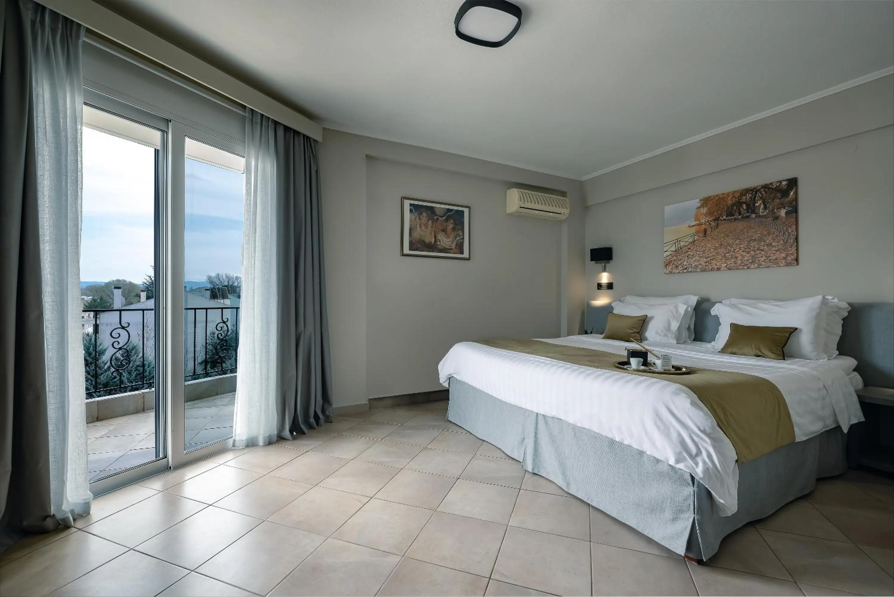 Bed in Akti Hotel Ioannina