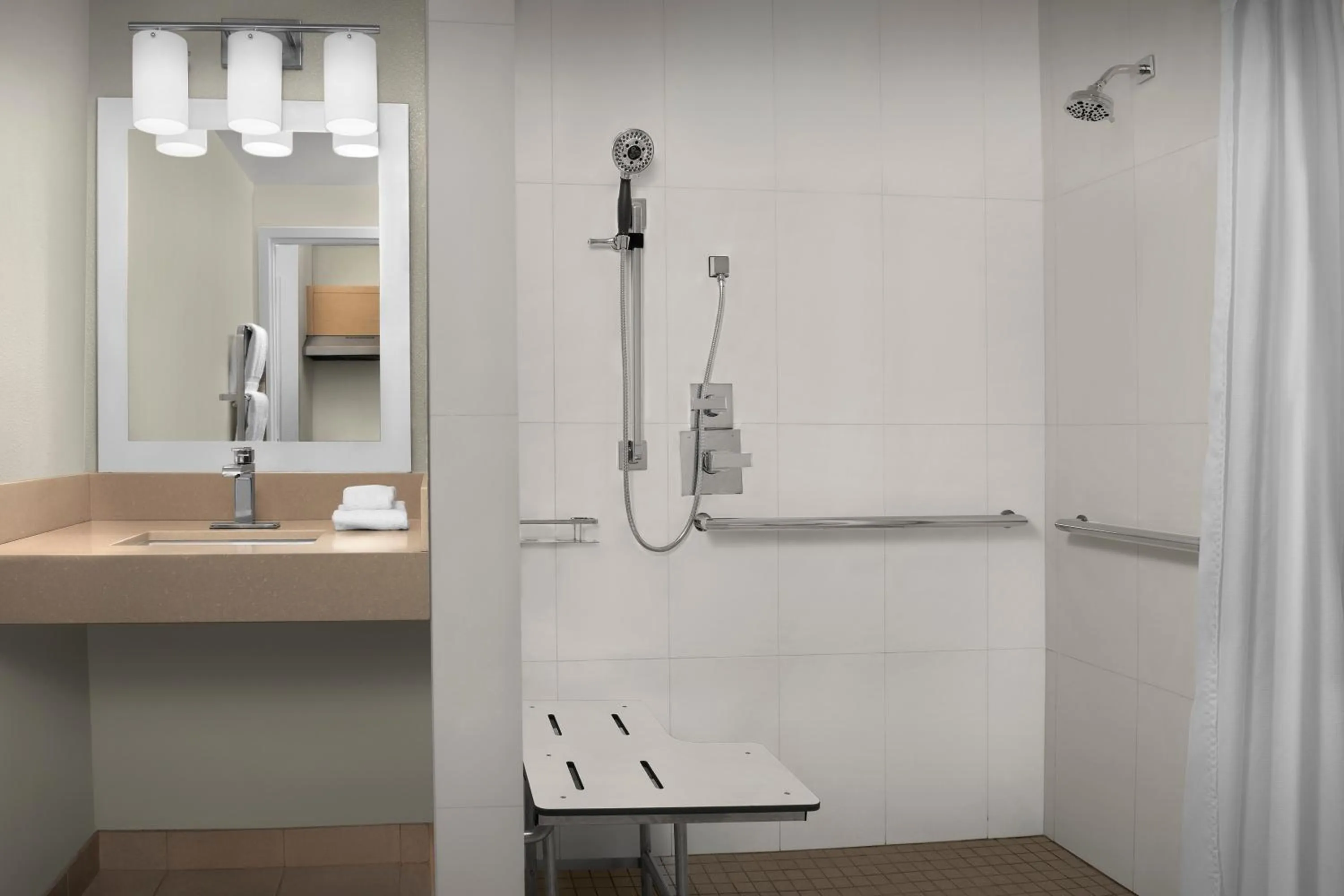 Bathroom in TownePlace Suites Sacramento Cal Expo