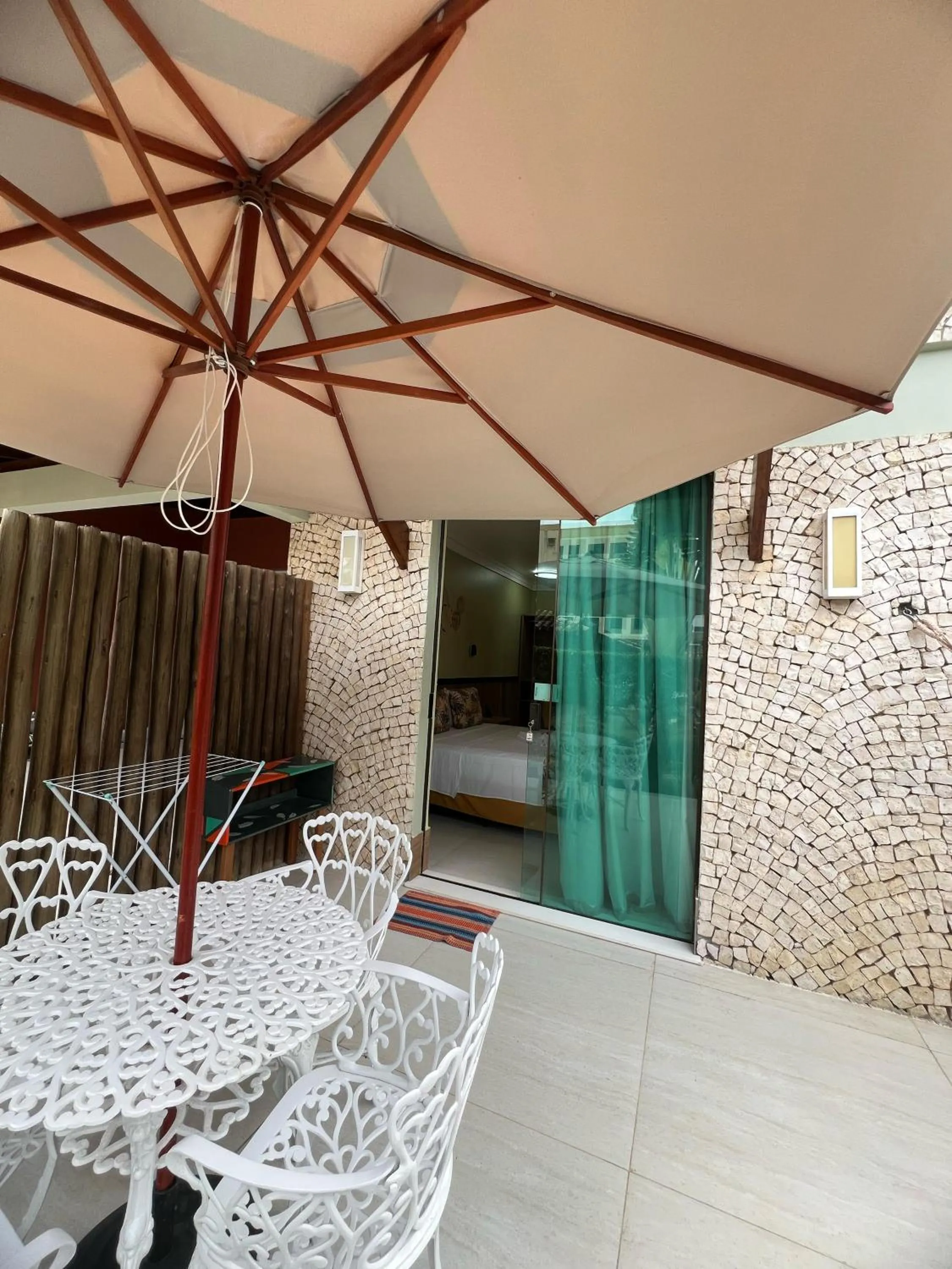 Seating area in Pousada Praia Bela