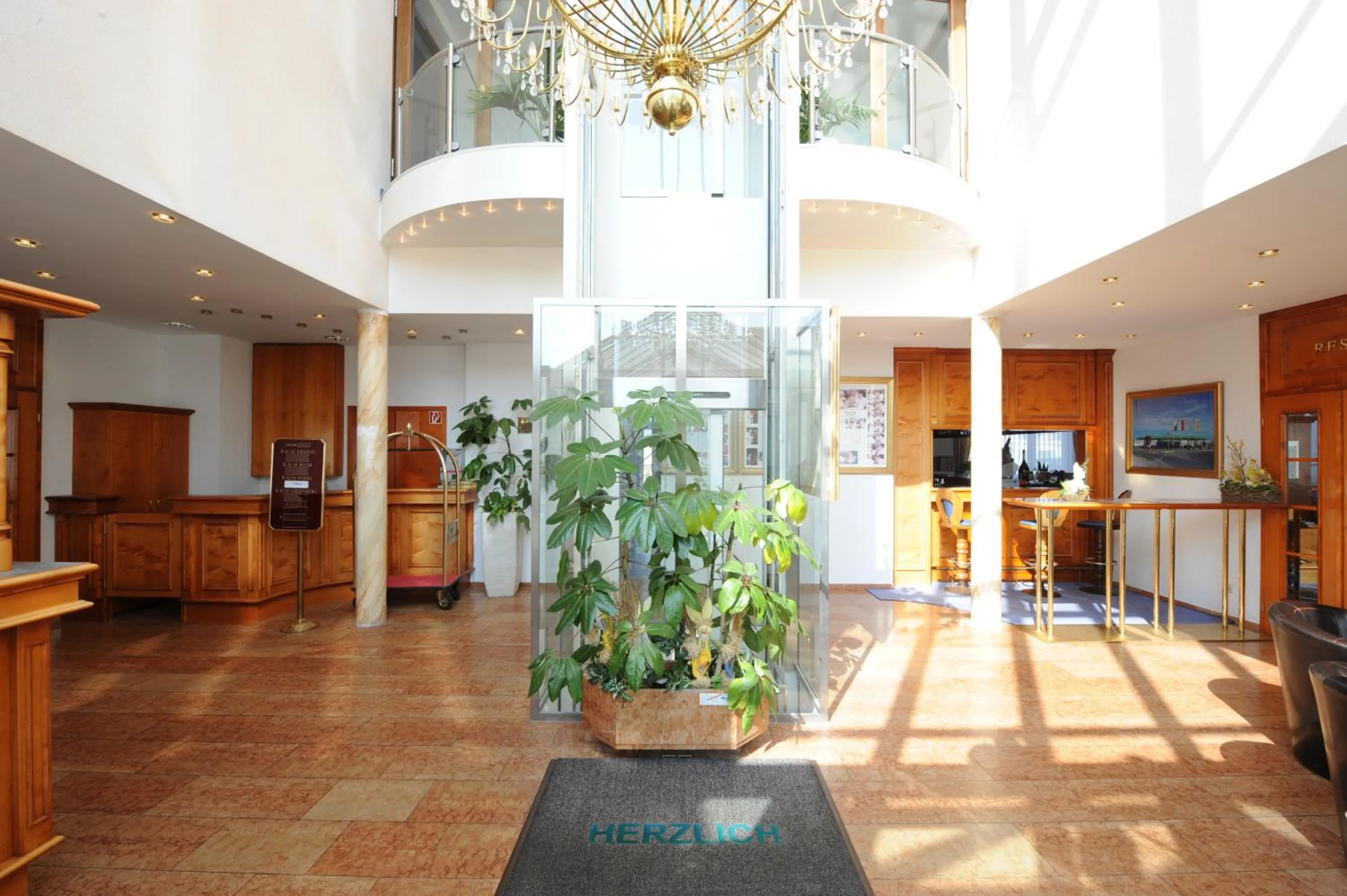 Lobby or reception in Hotel Poinger Hof