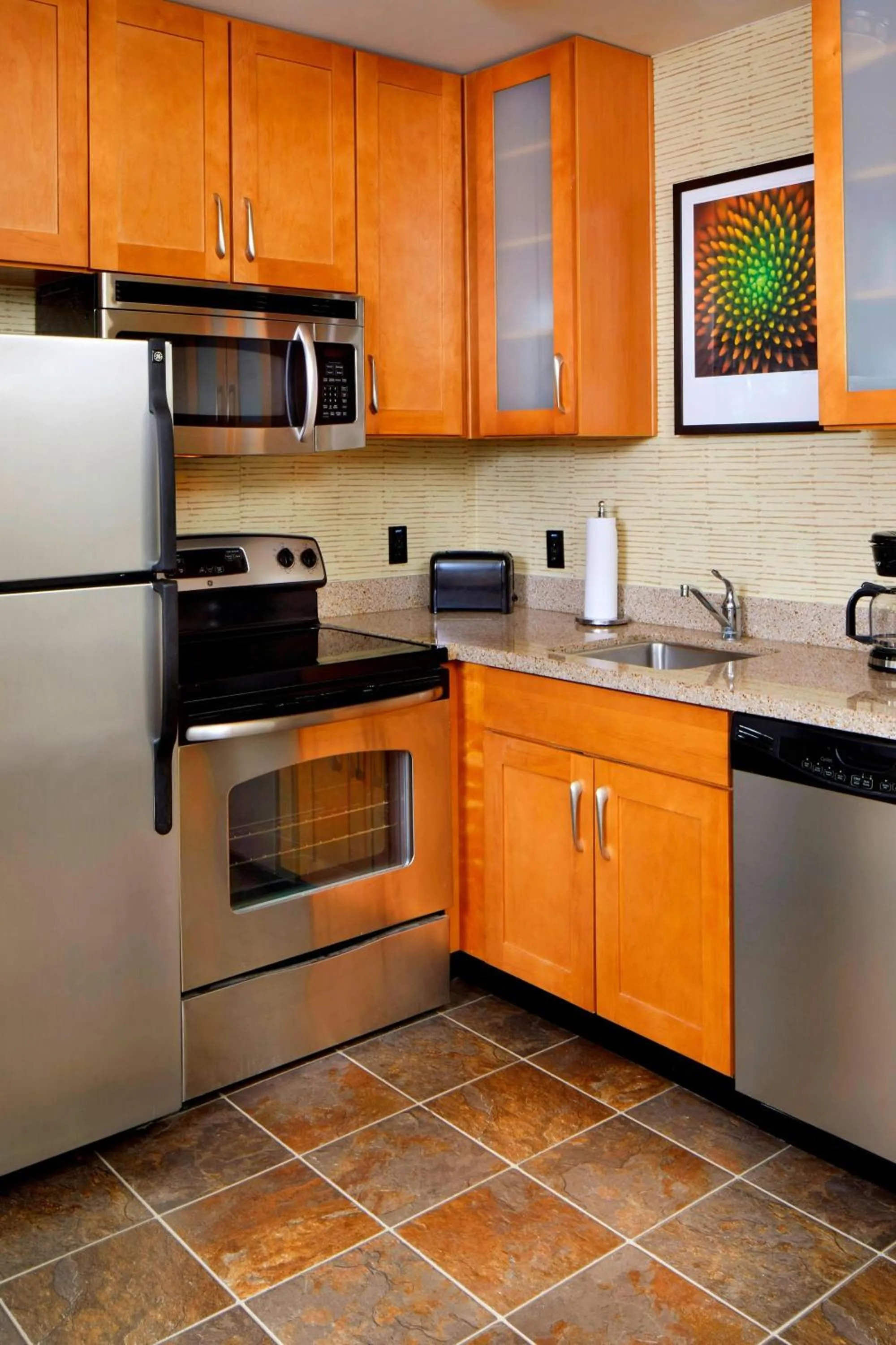 Kitchen or kitchenette in Residence Inn by Marriott San Antonio Six Flags at The RIM