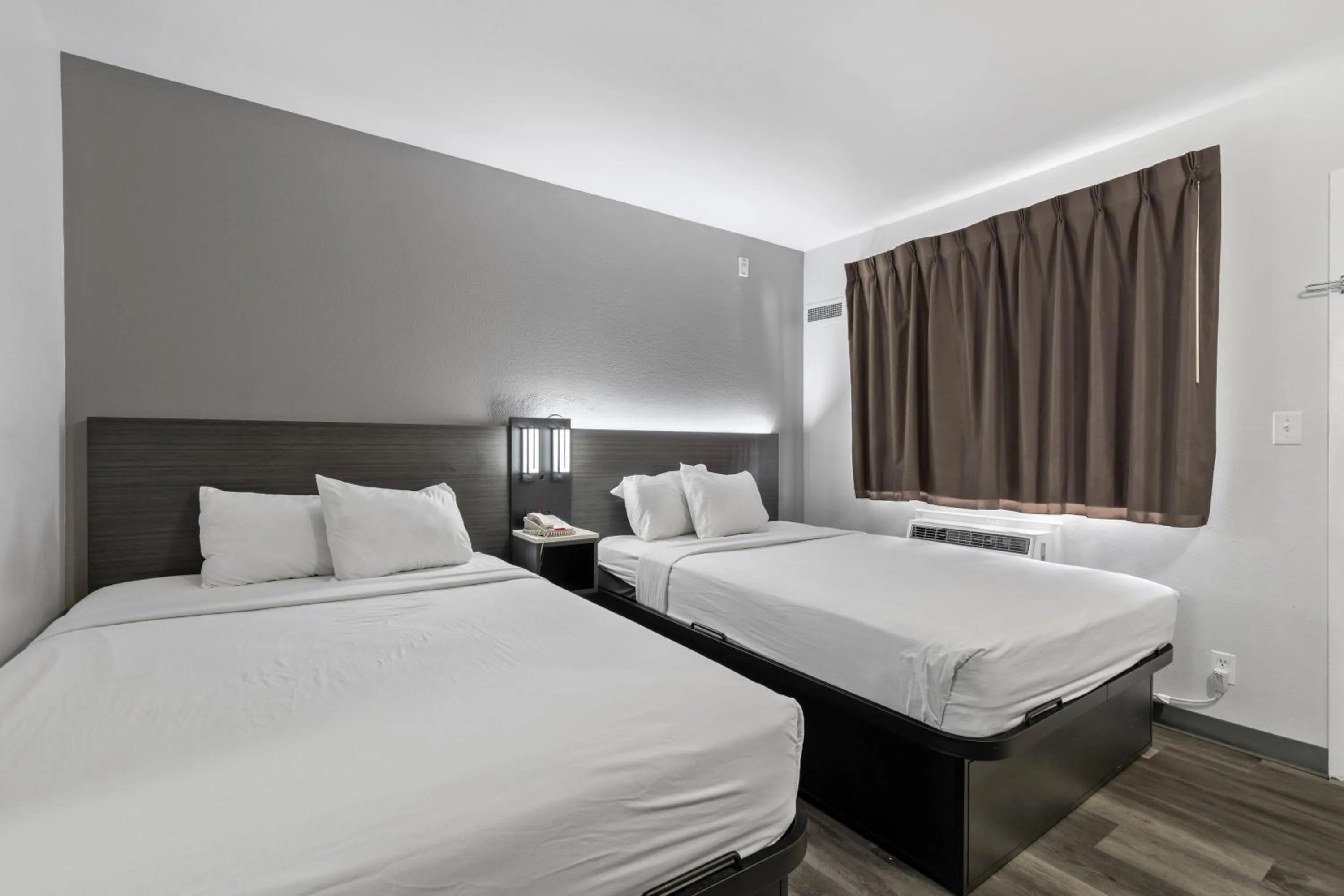 Bed in Motel 6-Oceanside, CA