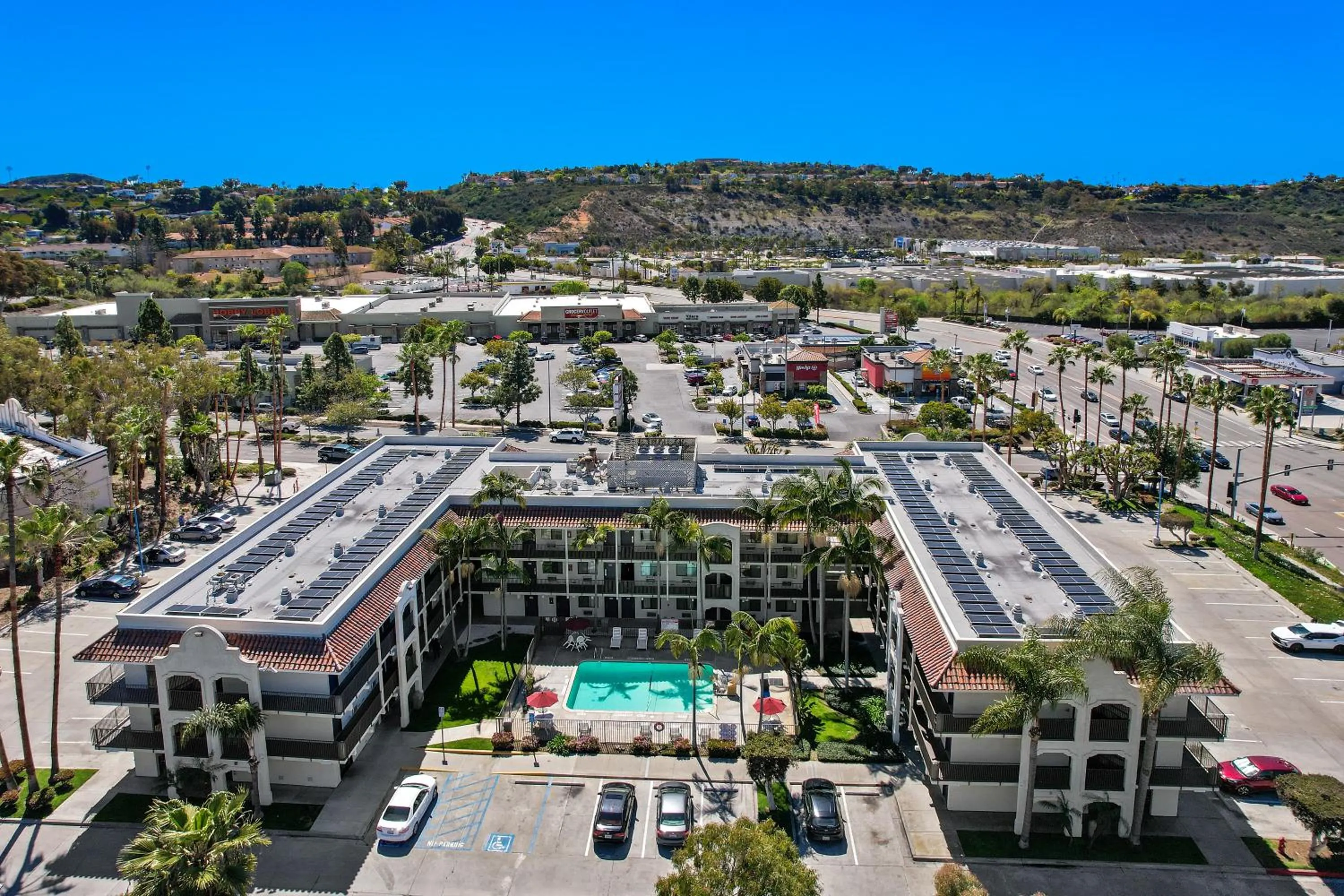 Swimming pool in Motel 6-Oceanside, CA