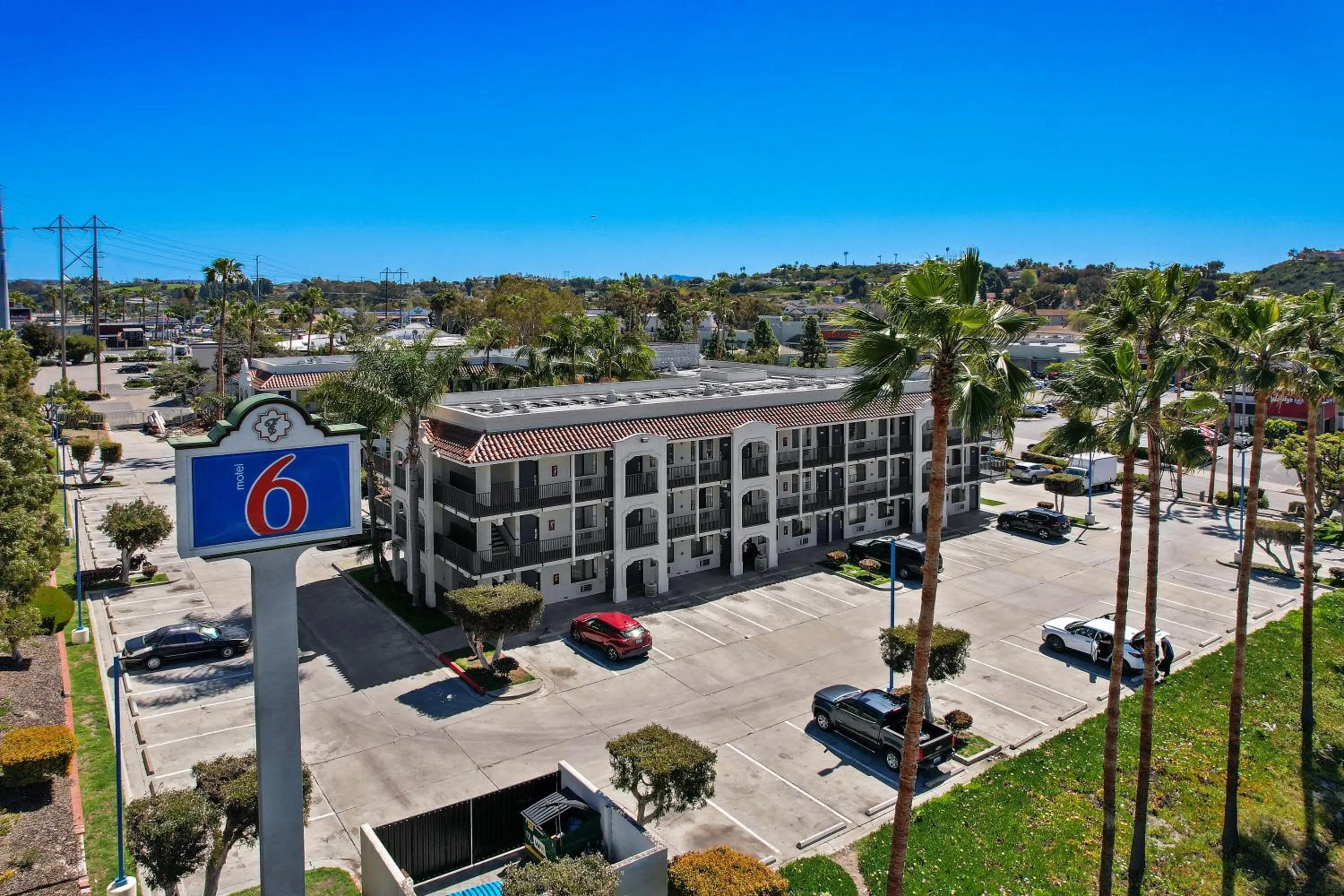Property building in Motel 6-Oceanside, CA