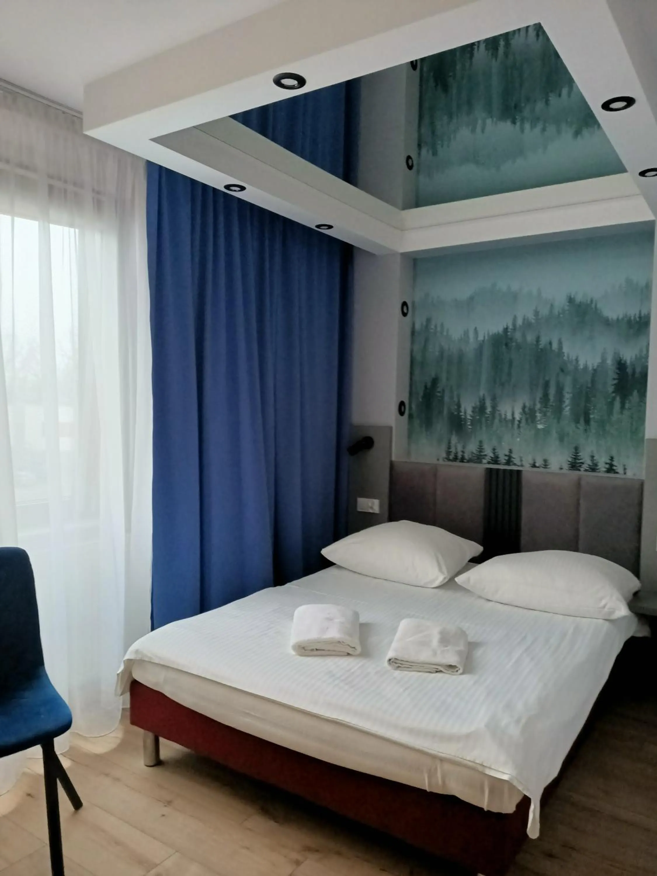 Bed in Hotel Pomorski