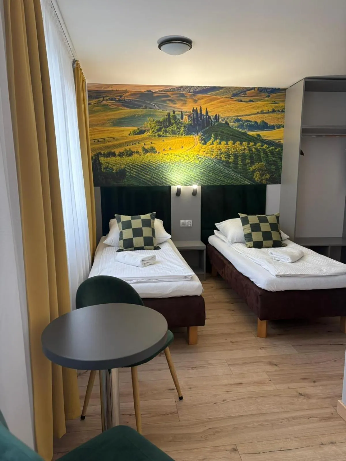 Bed in Hotel Pomorski