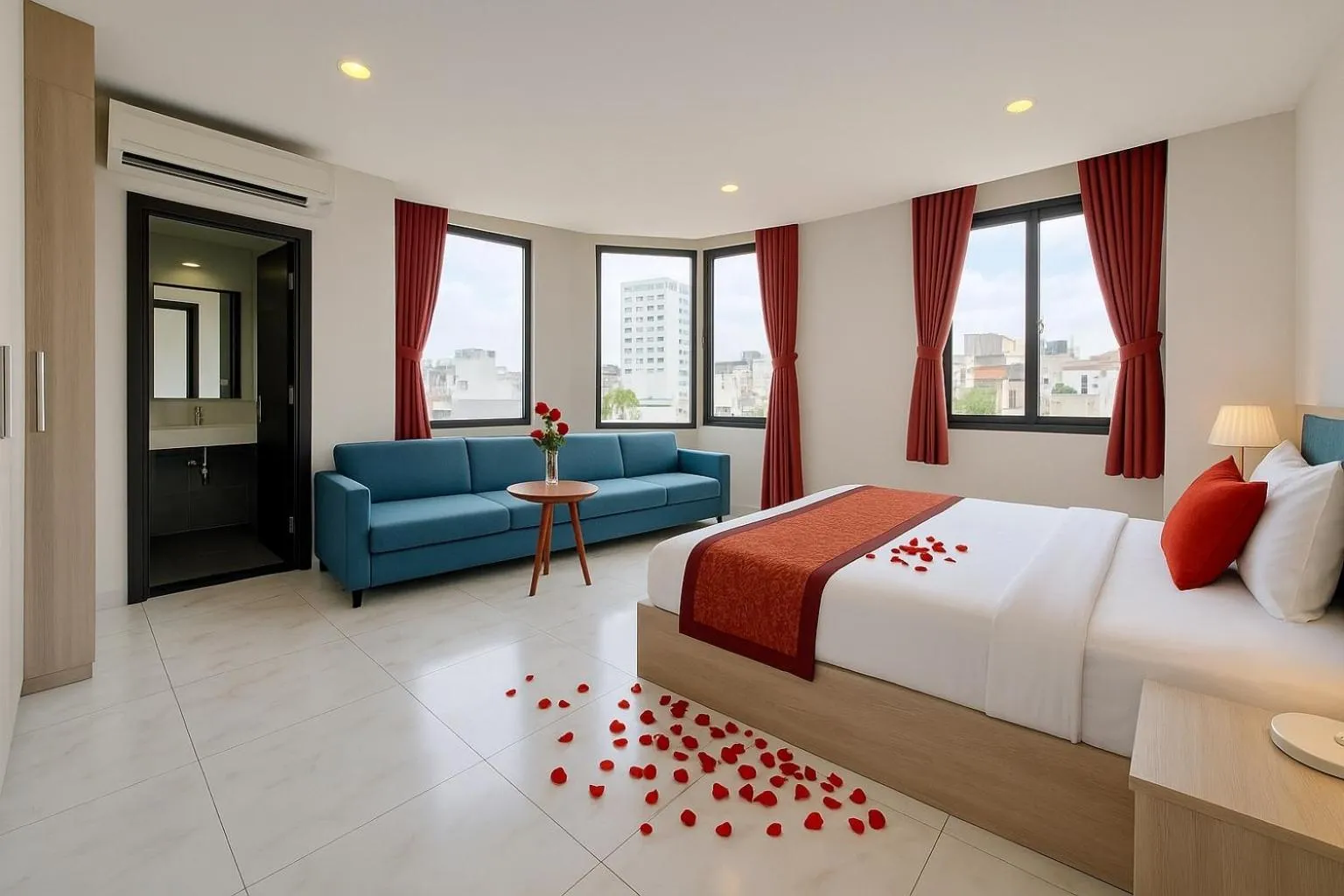 Bed in Green Star Hotel