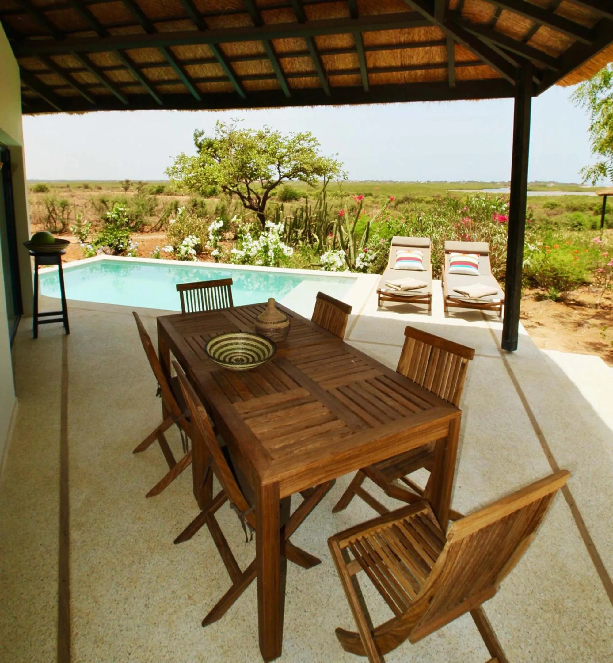 Patio in Les Manguiers de Guereo