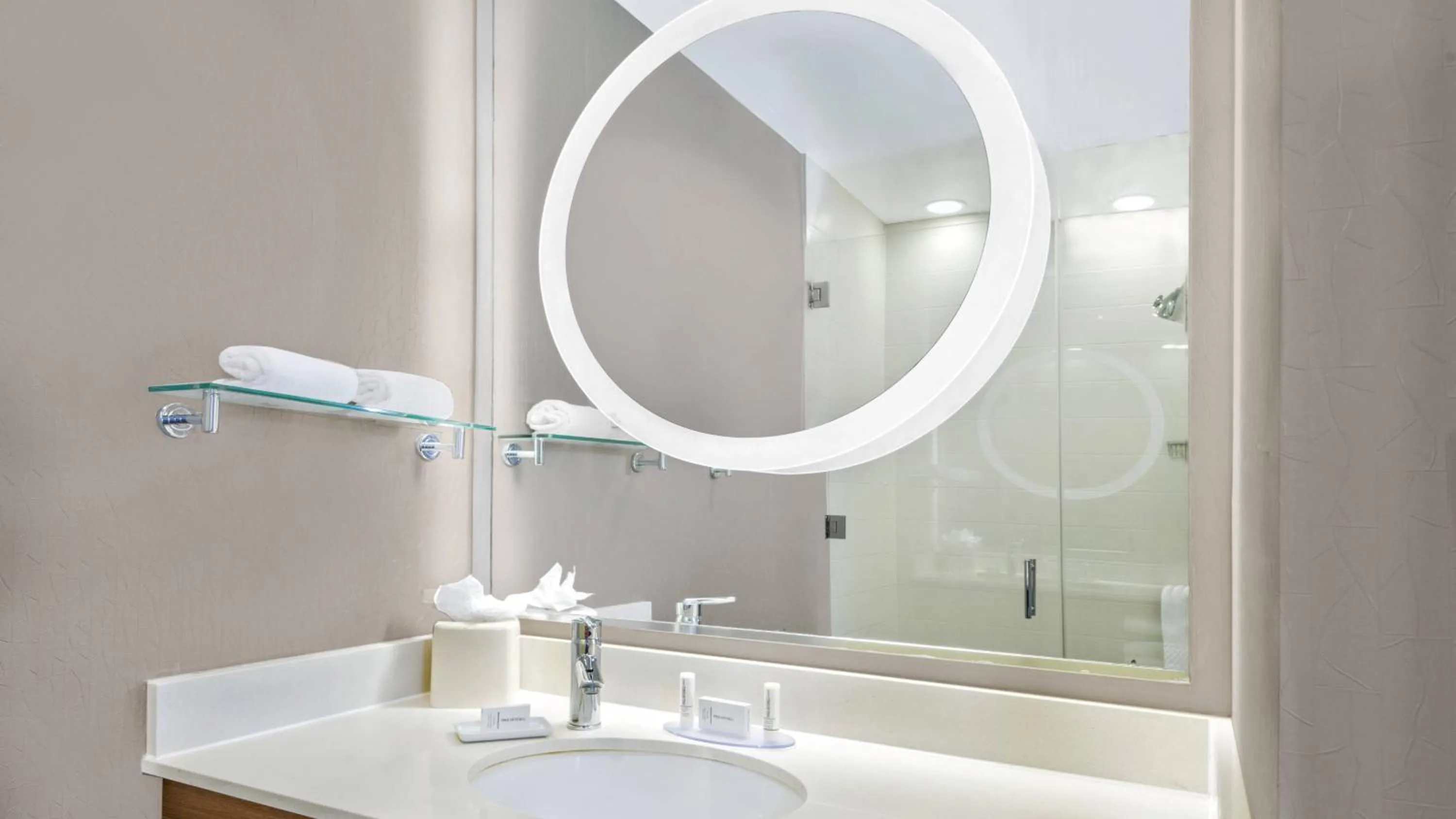 Shower in SpringHill Suites by Marriott San Antonio SeaWorld®/Lackland