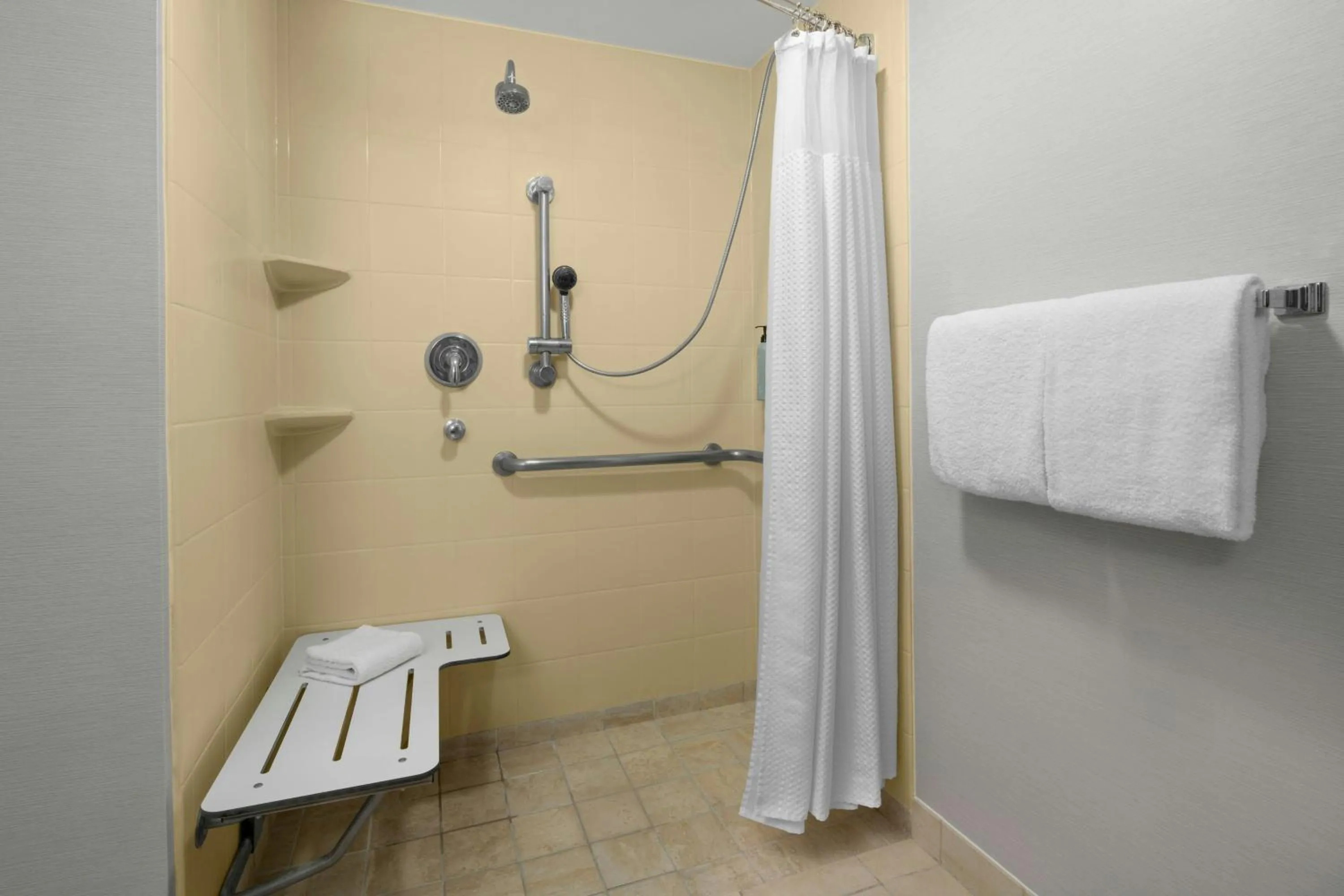 Bathroom in Courtyard by Marriott San Antonio Six Flags at The RIM