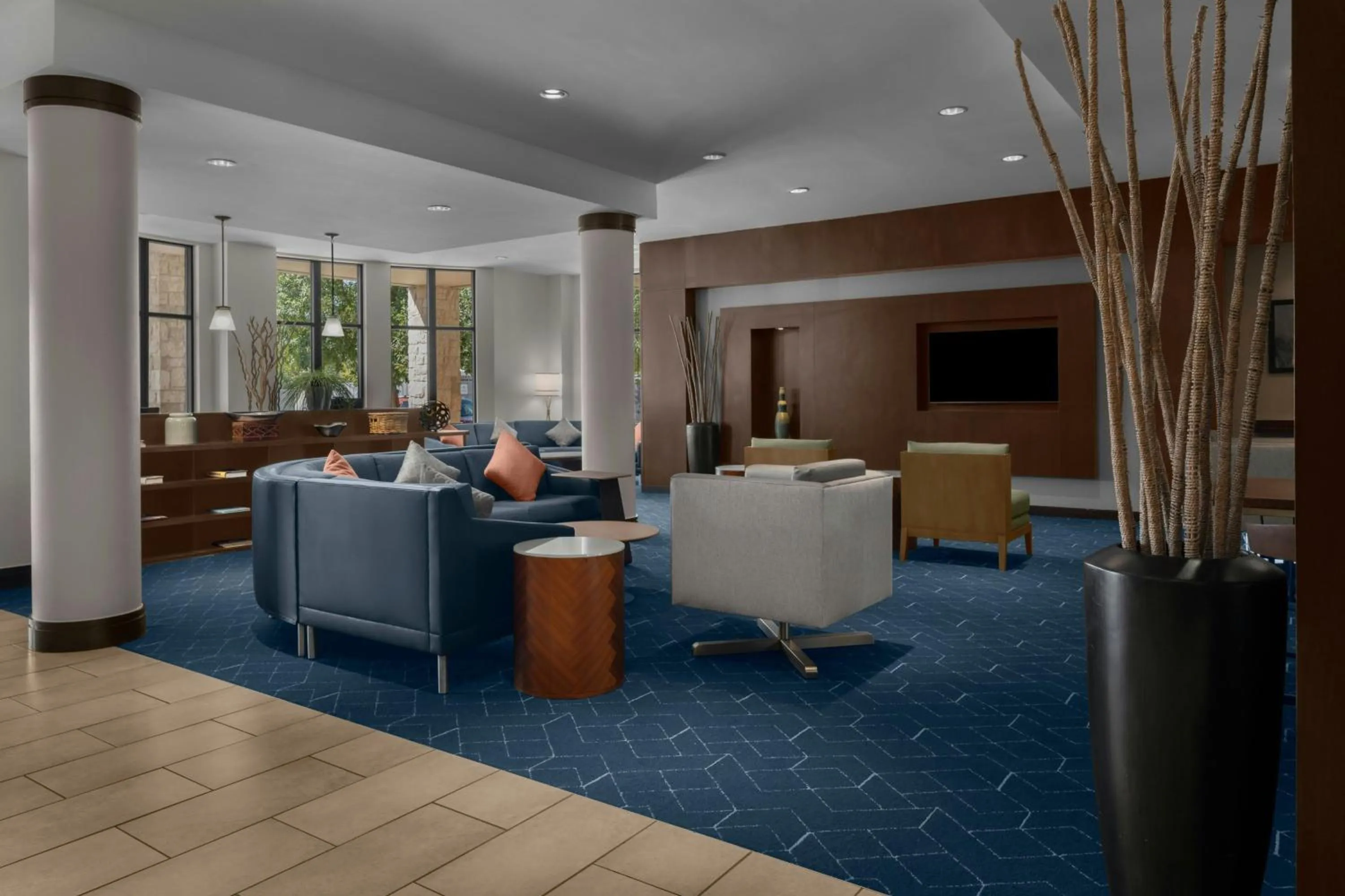 Lobby or reception in Courtyard by Marriott San Antonio Six Flags at The RIM