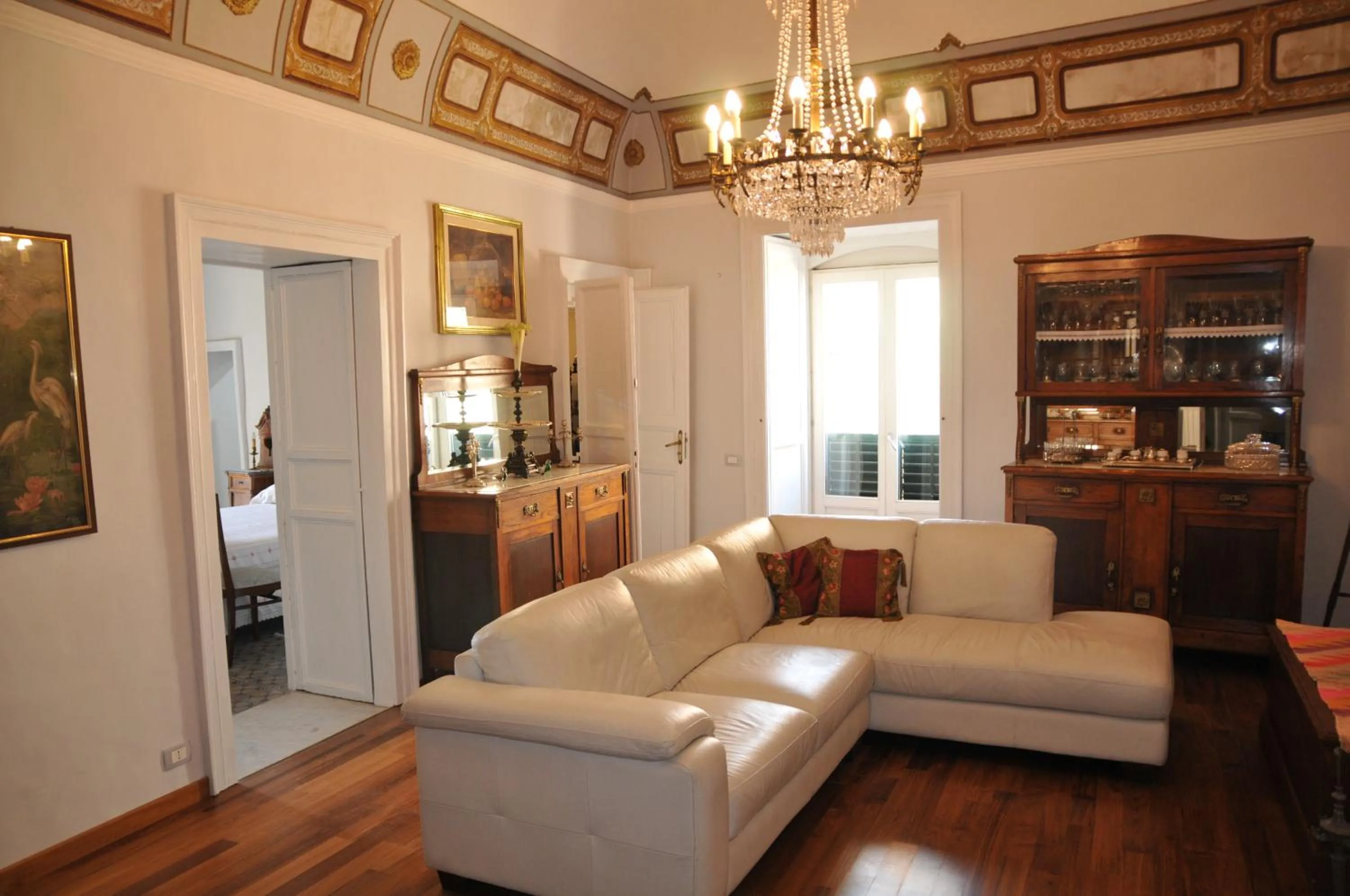 Living room in Casa Sipione Papa