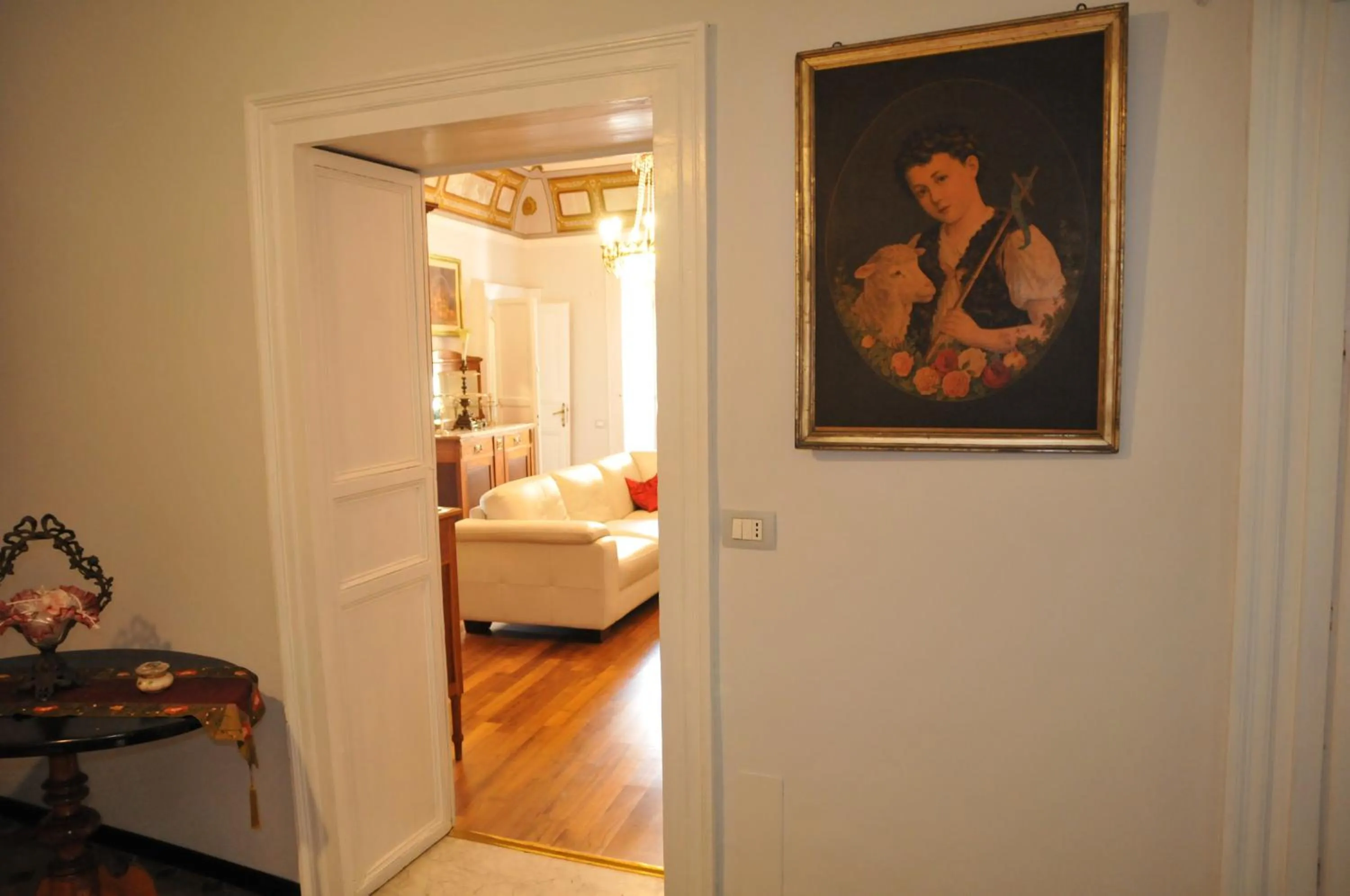 Living room, Bed in Casa Sipione Papa