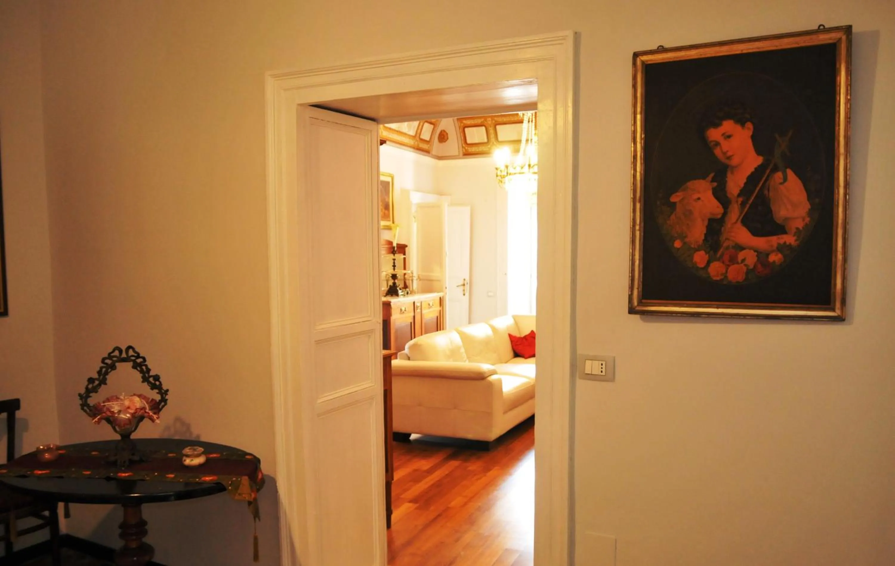 Living room, Bed in Casa Sipione Papa