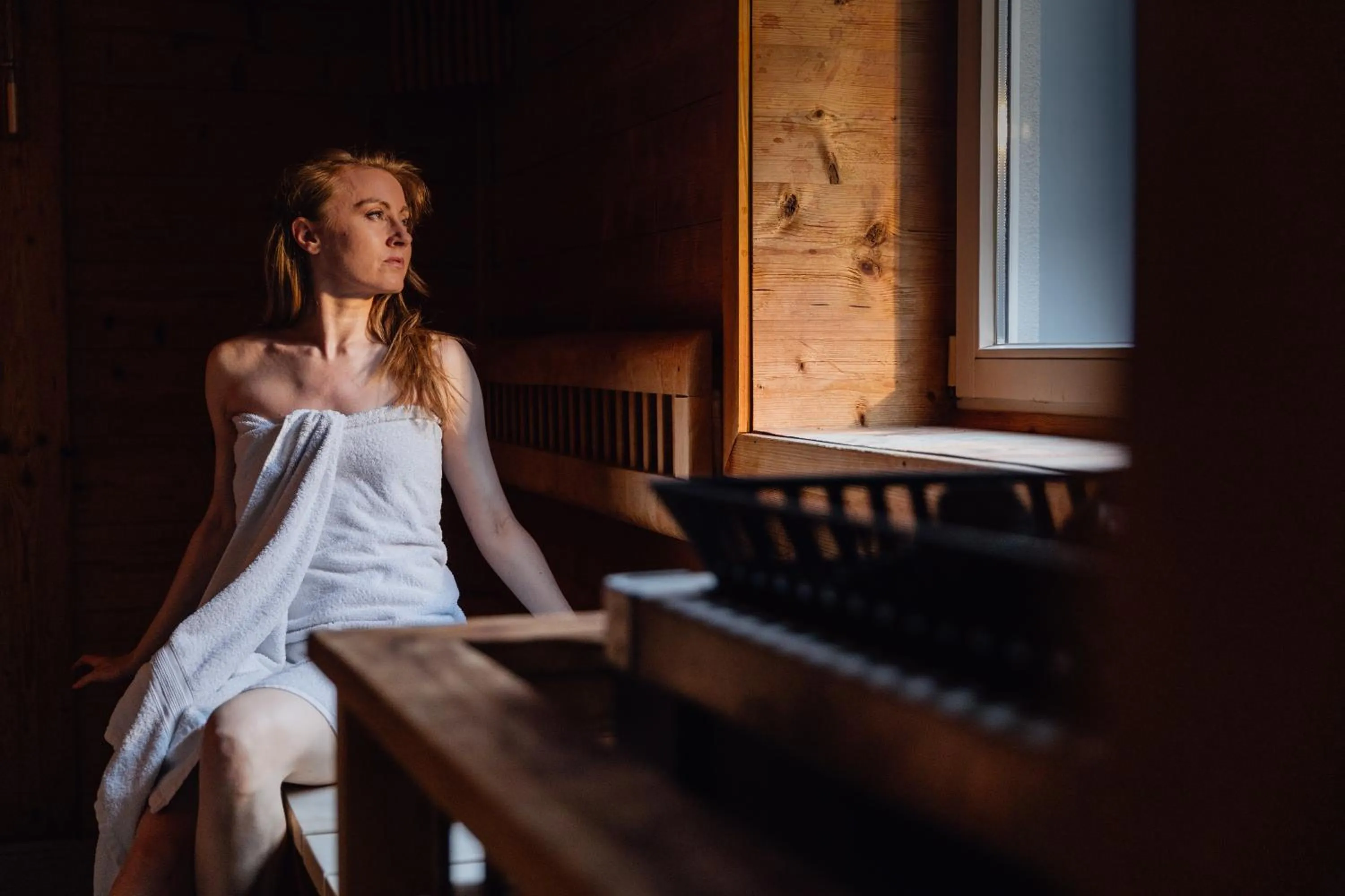 Sauna in Hotel Im Krummbachtal