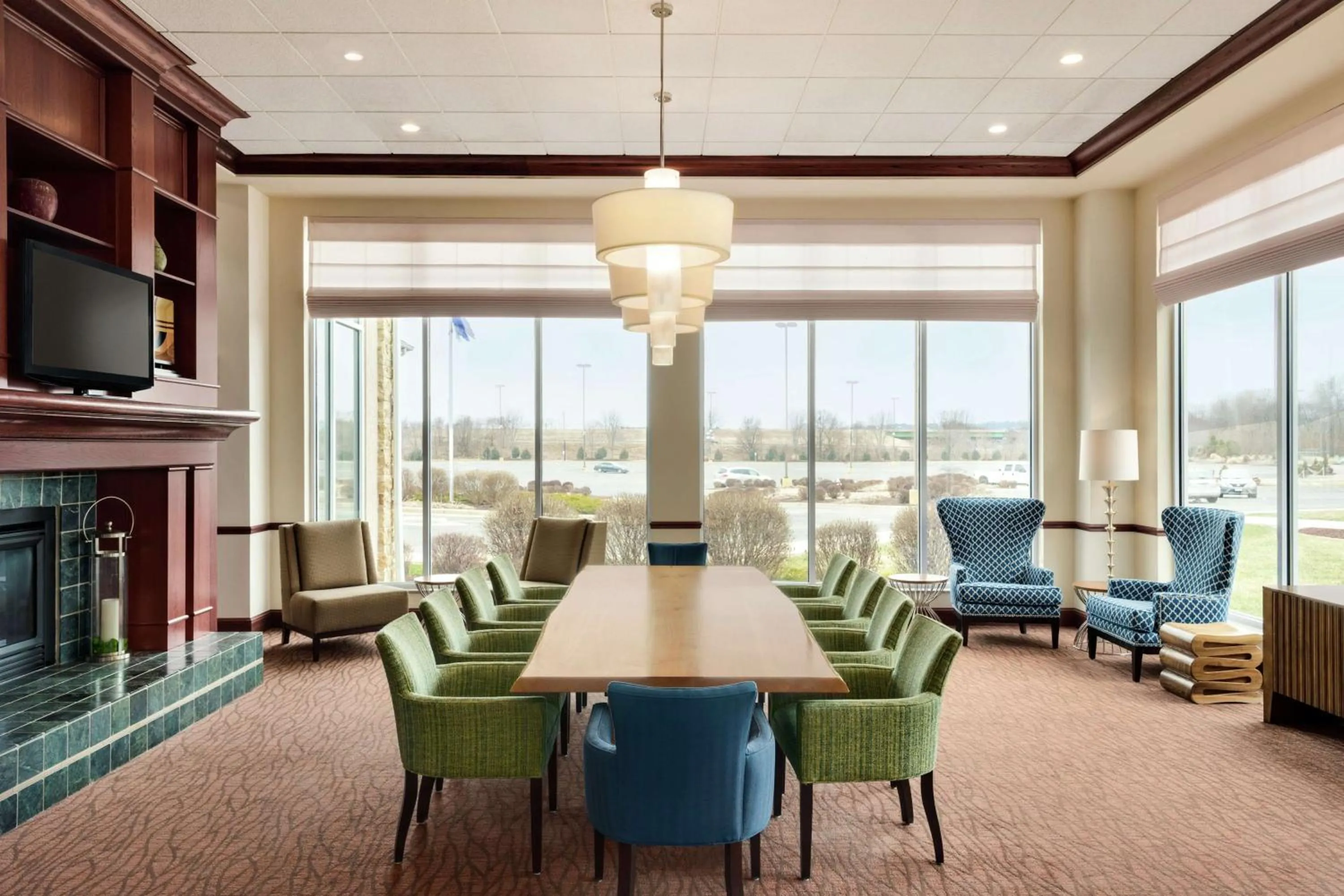 Lobby or reception in Hilton Garden Inn Dubuque Downtown