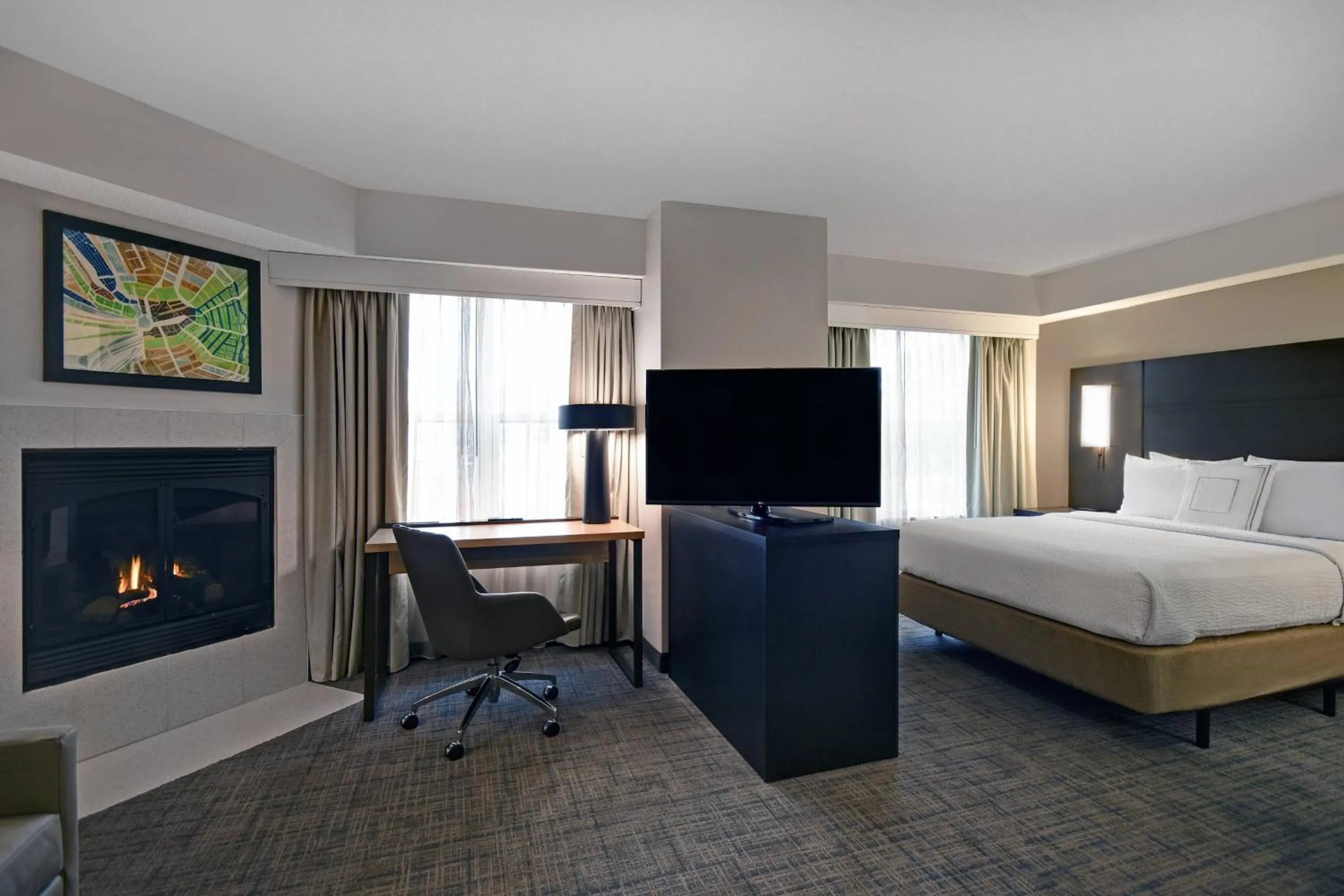 Photo of the whole room, Bed in Residence Inn Louisville Airport