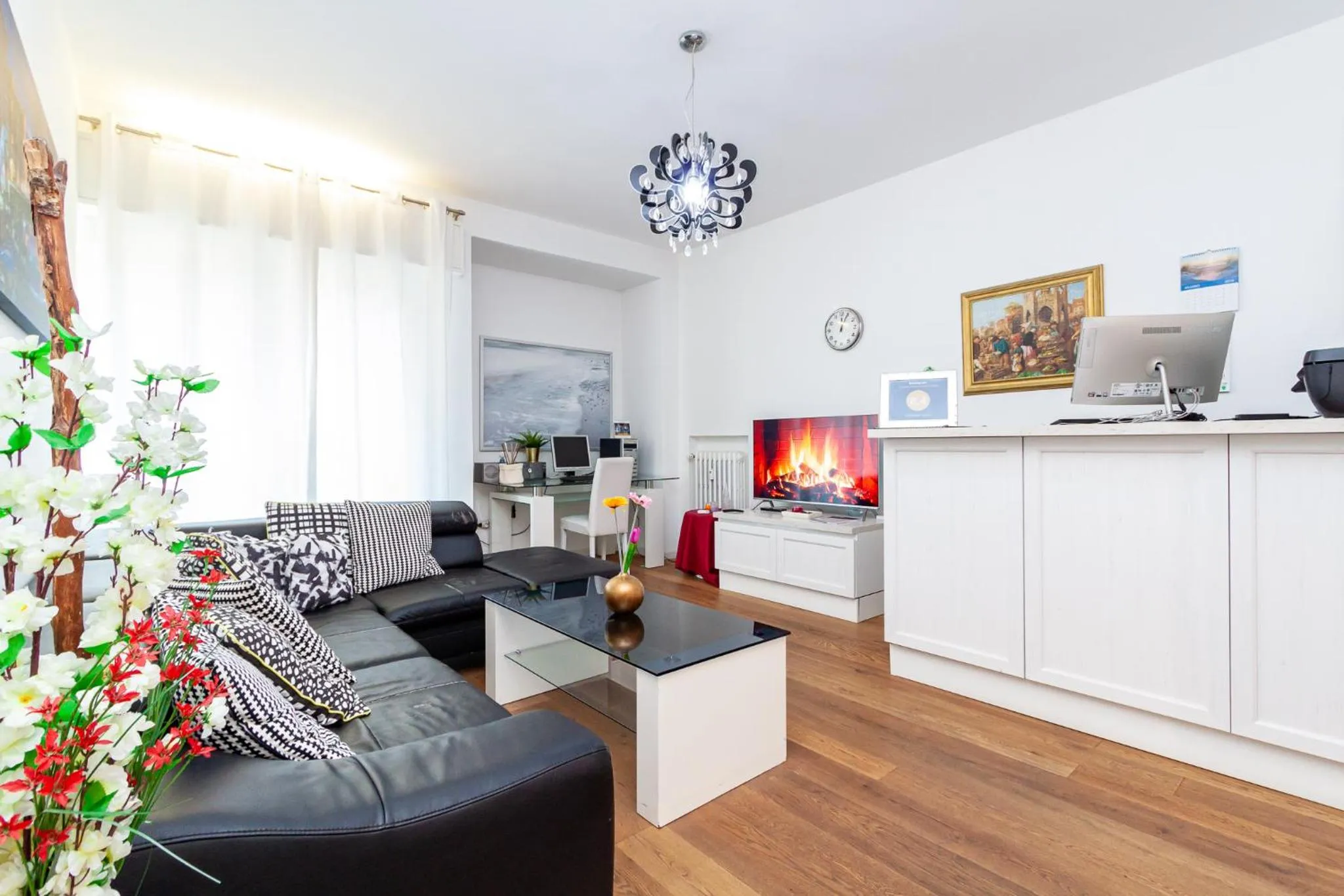 Seating area in Ca' Rebeka Venice - Atika & Atif