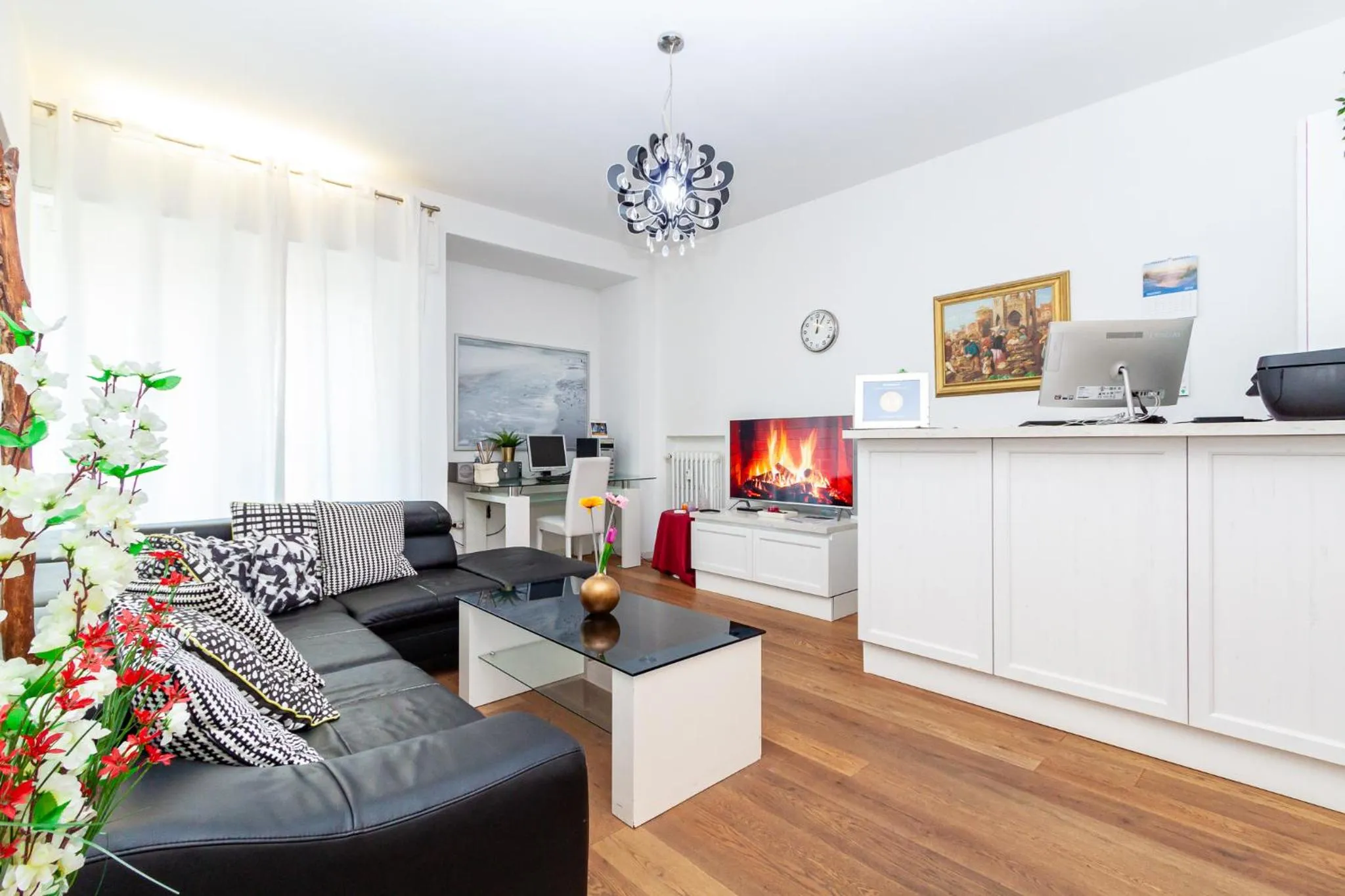 Seating area in Ca' Rebeka Venice - Atika & Atif