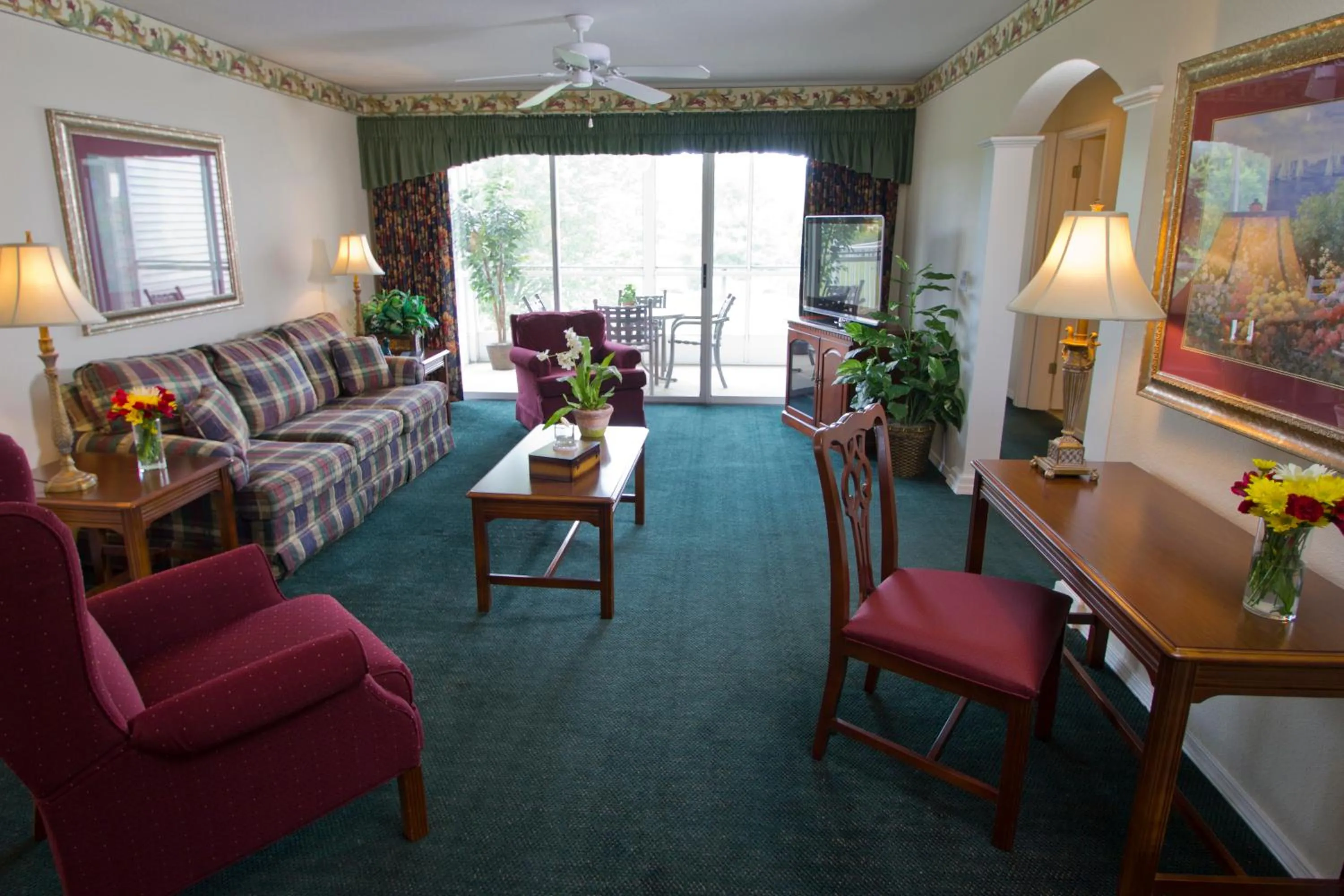 Living room in The Suites at Fall Creek