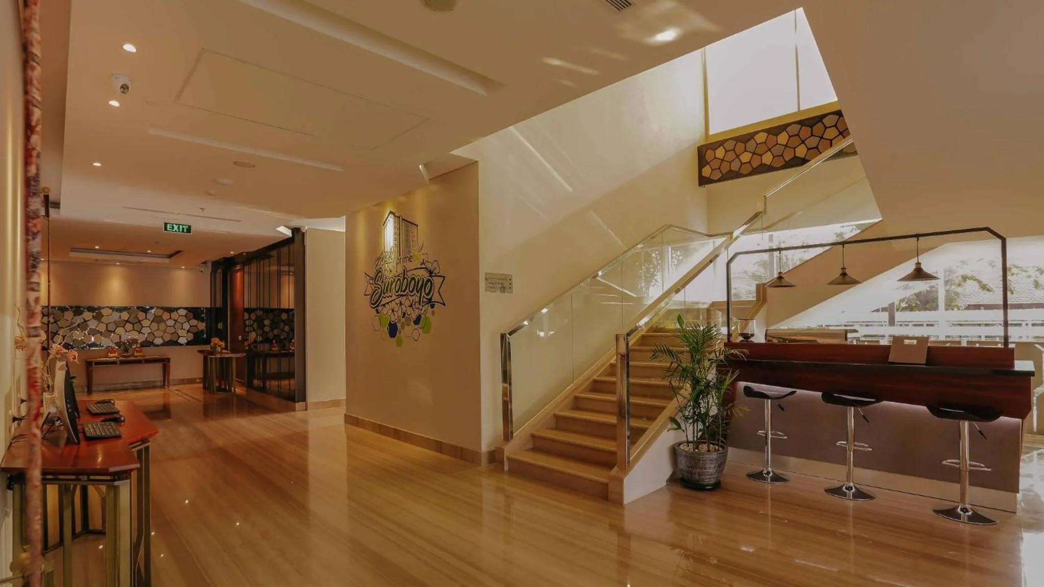 Lobby or reception in PrimeBiz Hotel Surabaya