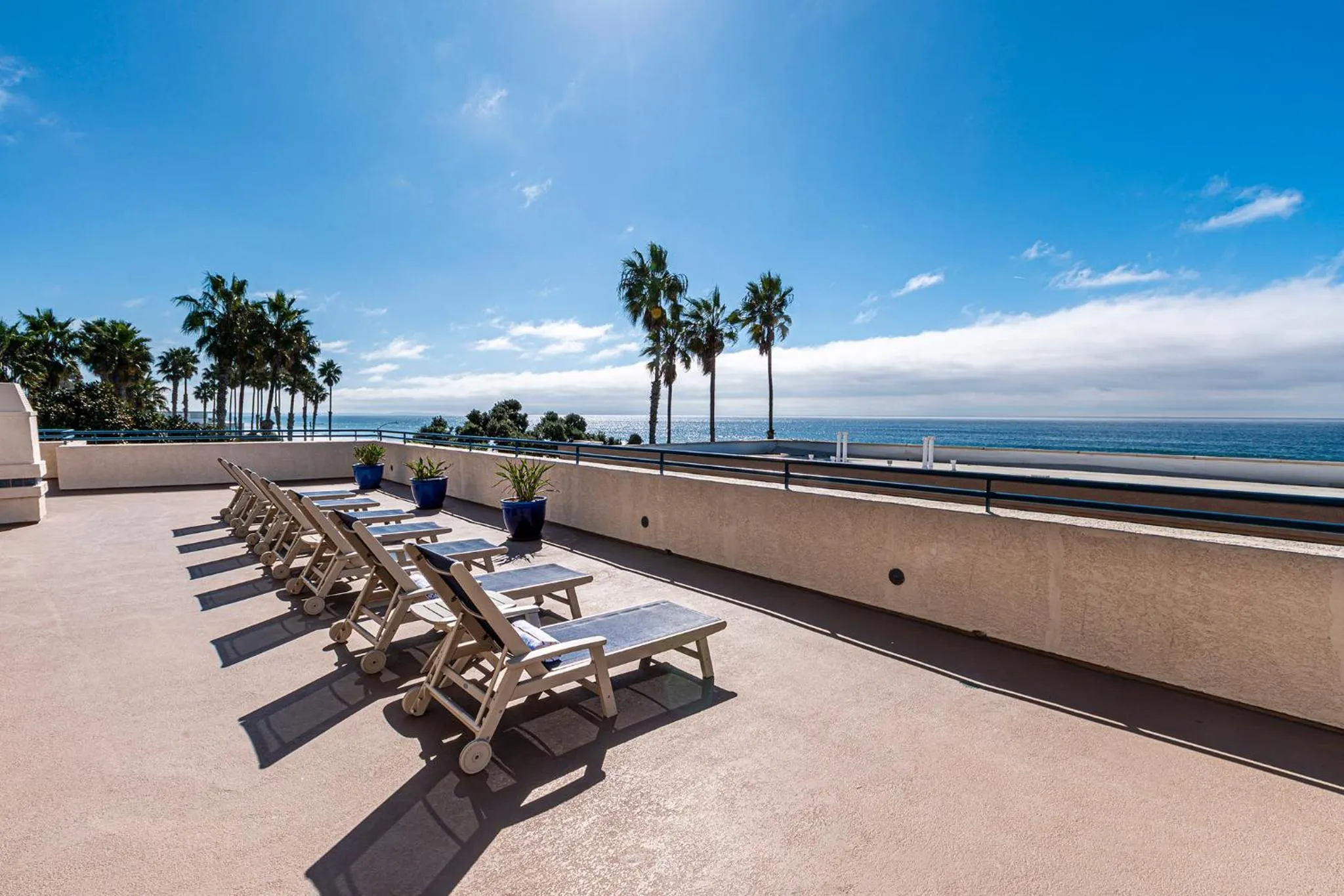 sunbed in Southern California Beach Club