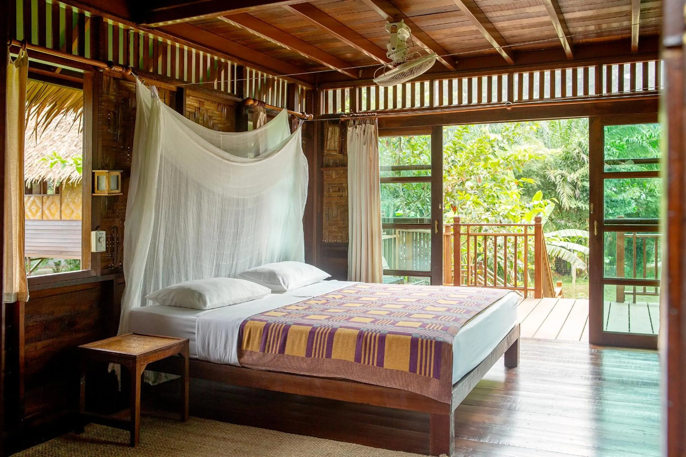 Patio, Bed in Our Jungle Camp - Eco Resort