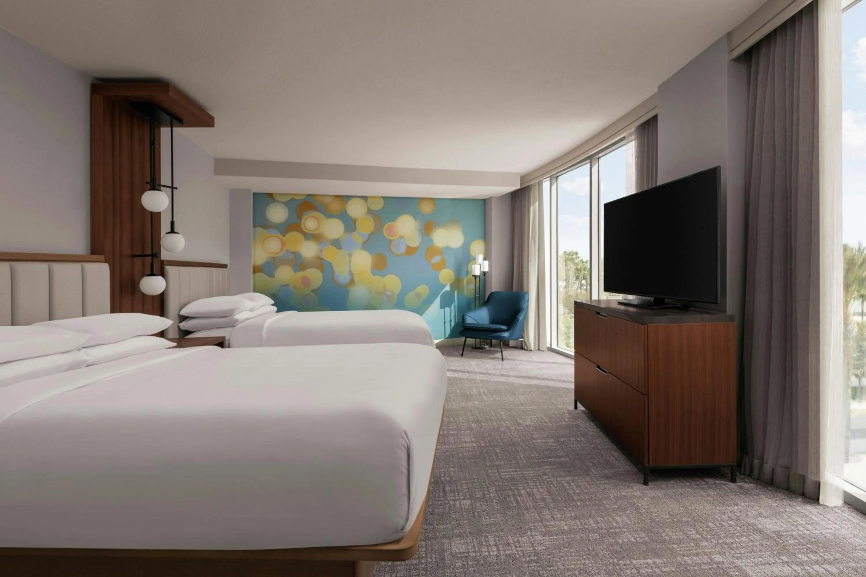 Bedroom, Bed in Anaheim Marriott Suites