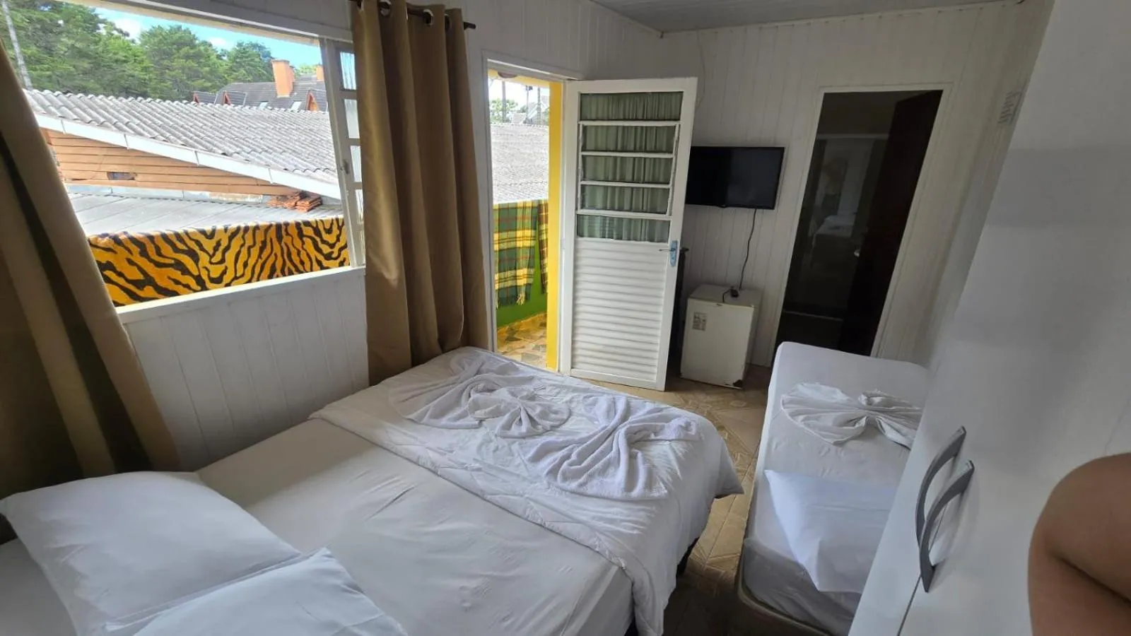 Bed in Pousada Miniférico