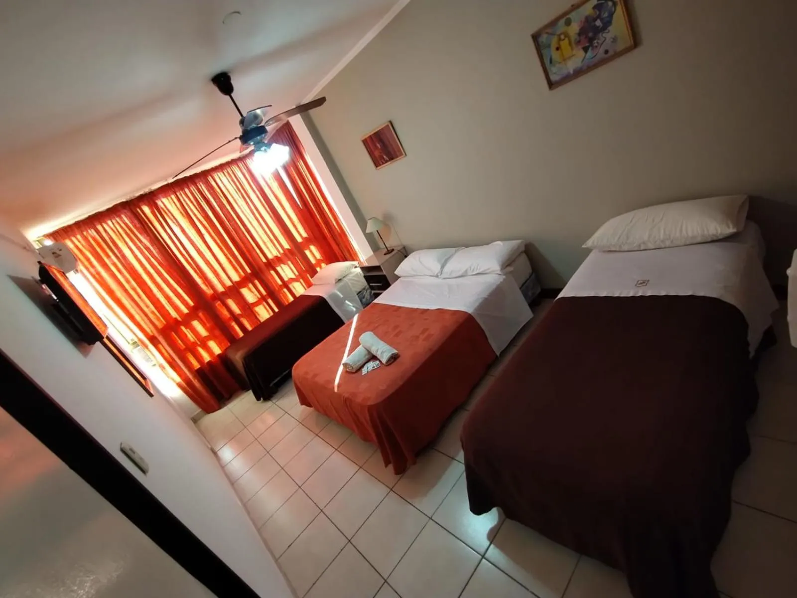 Bed in San Remo Resort Hotel