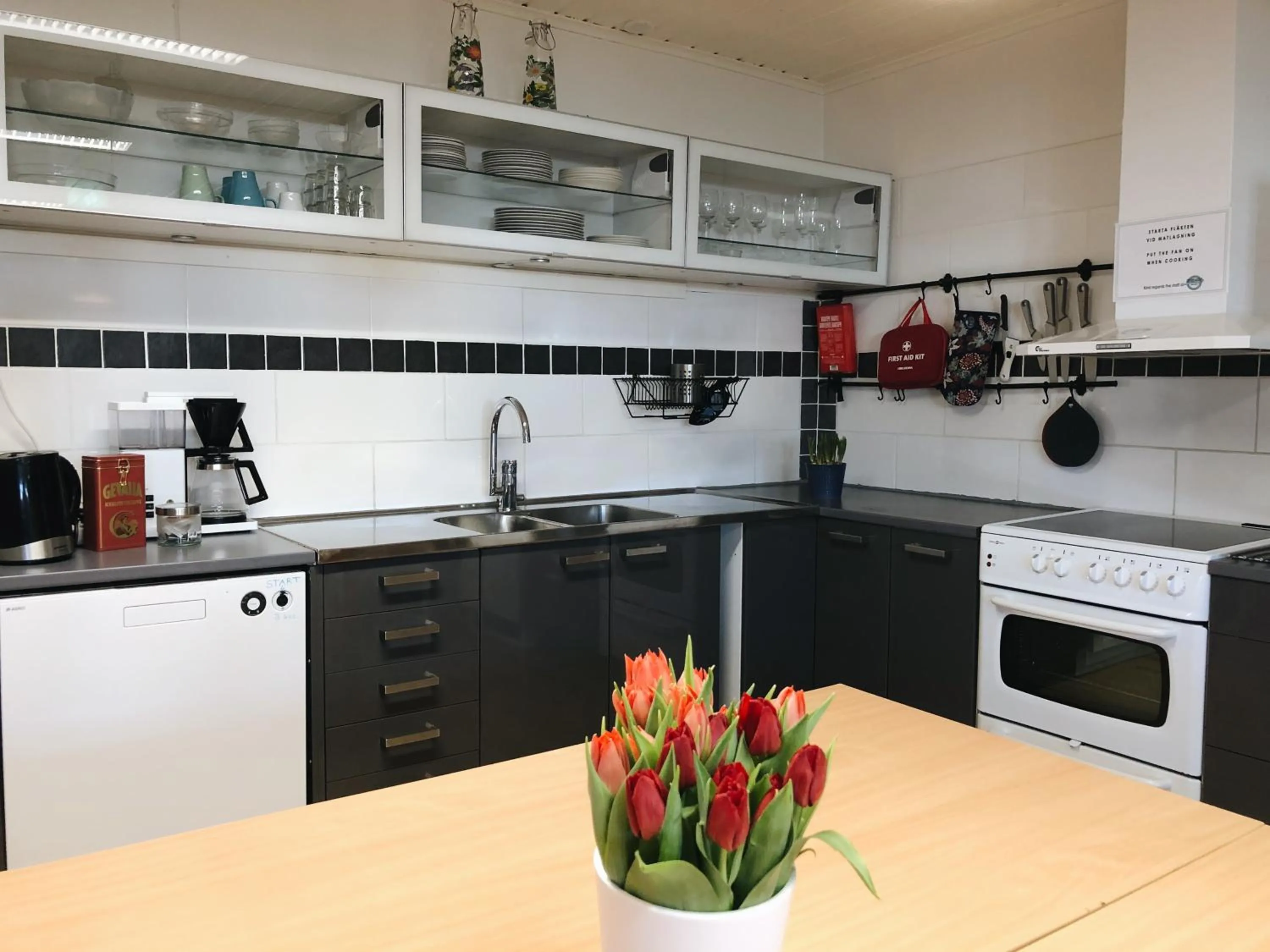 Kitchen or kitchenette in Spirans Rum och Logi