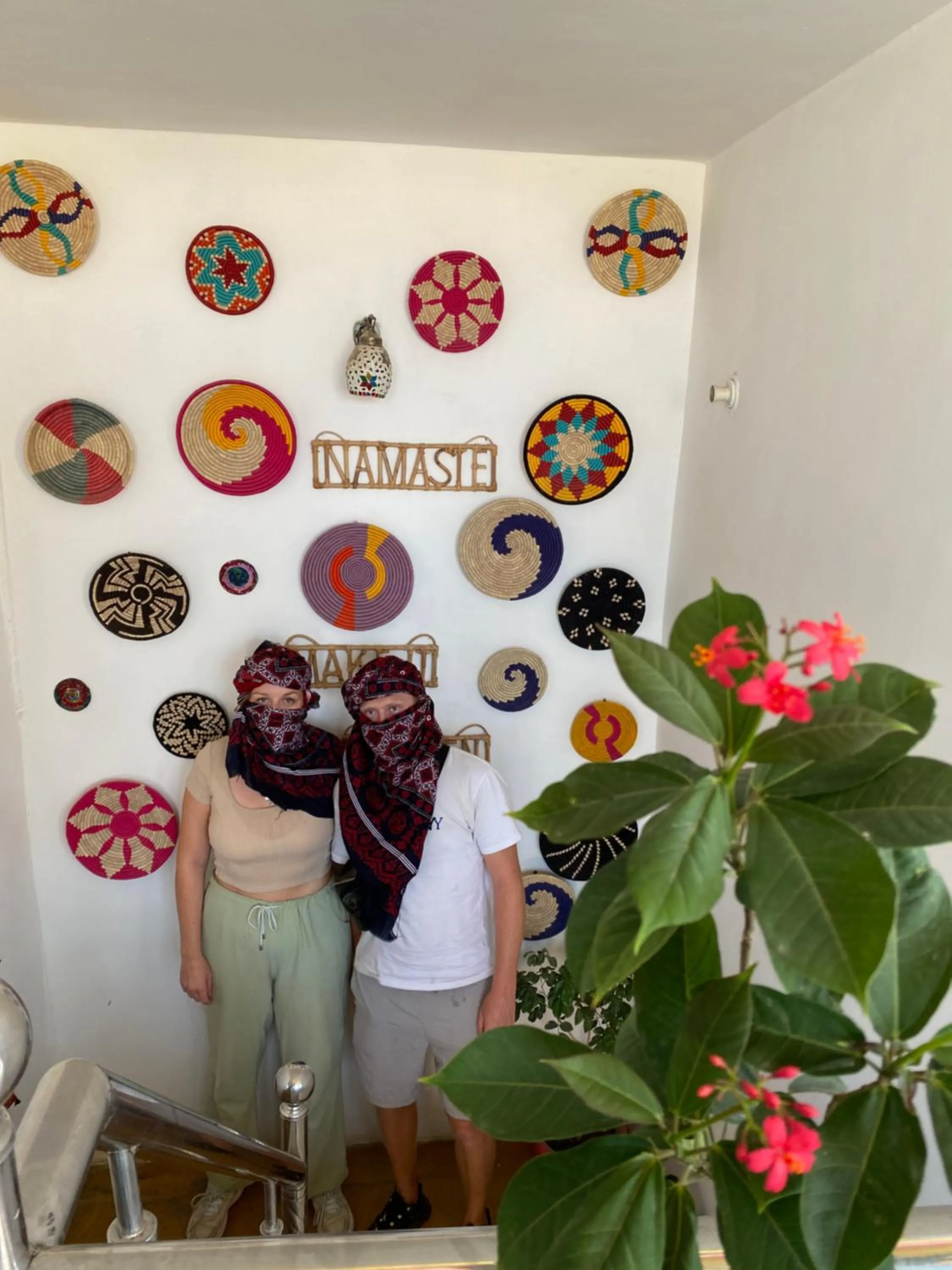 People in Blue Eye Hostel