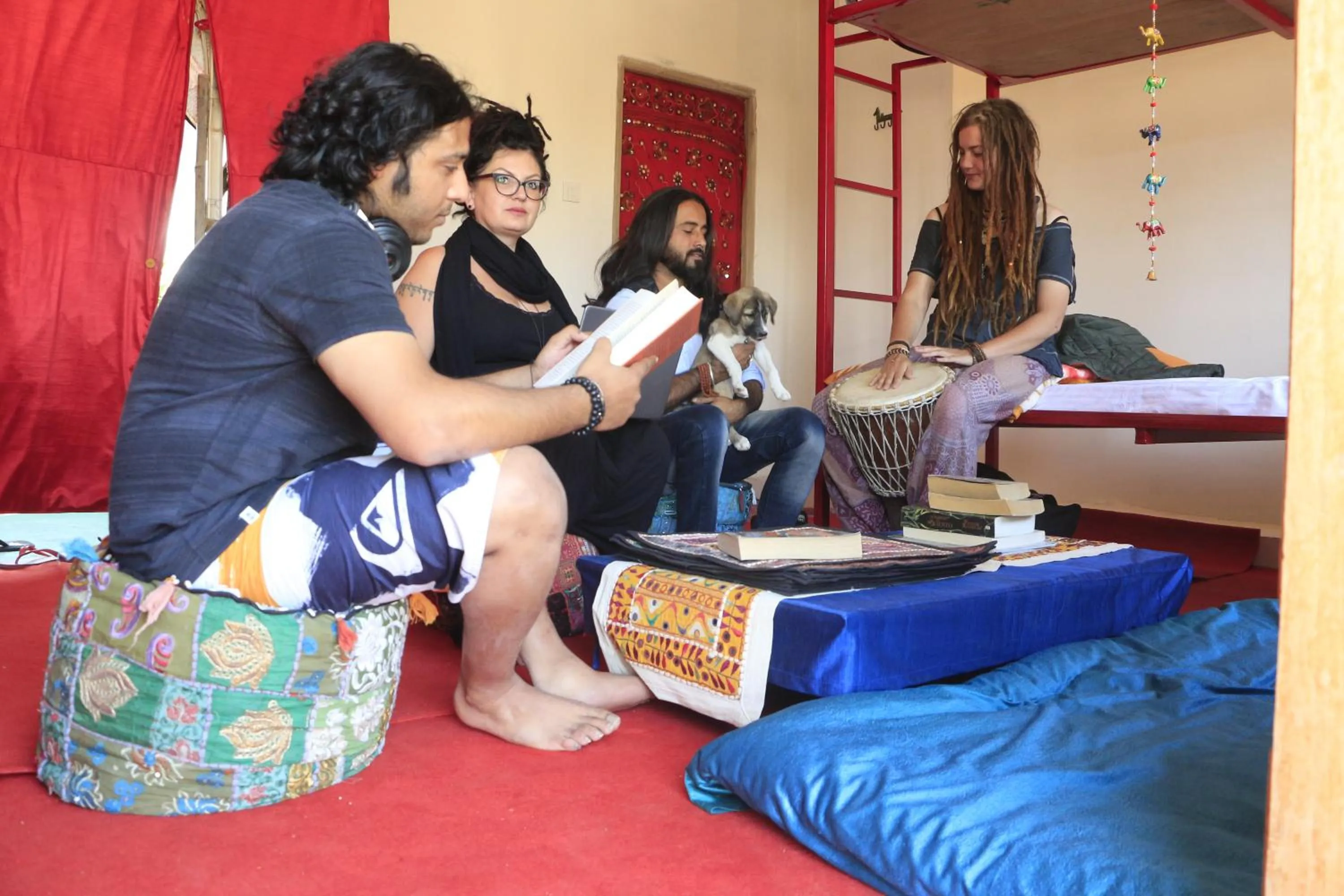 Patio in Blue Eye Hostel