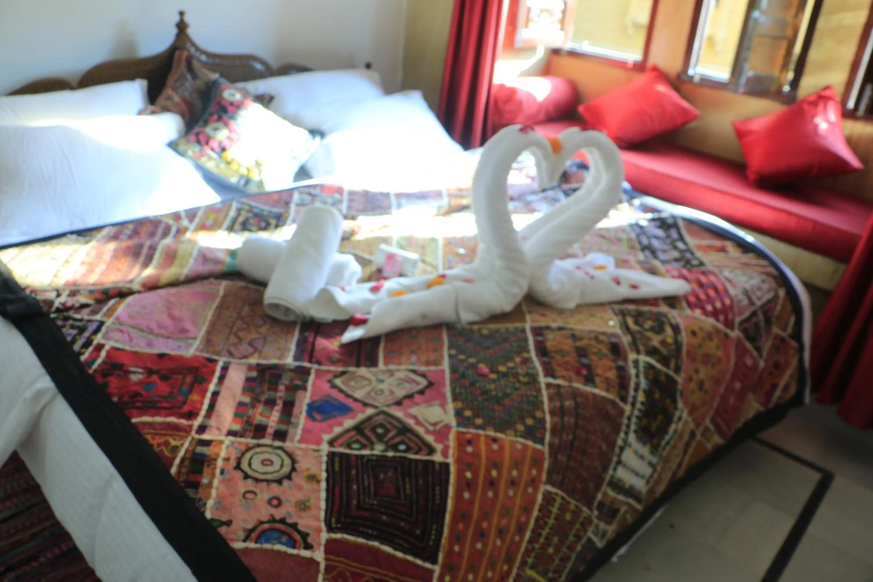 Patio, Bed in Blue Eye Hostel