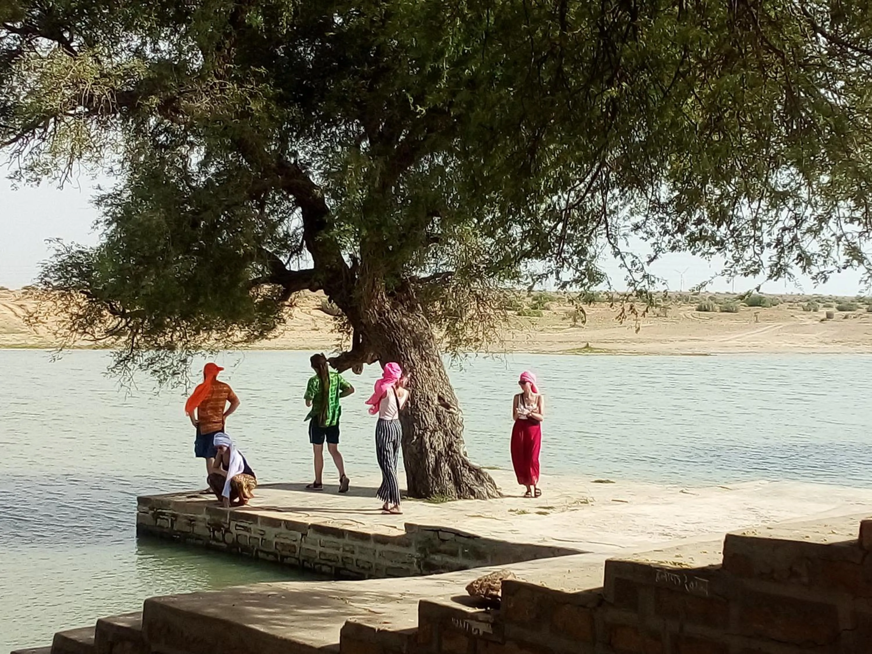 People in Blue Eye Hostel
