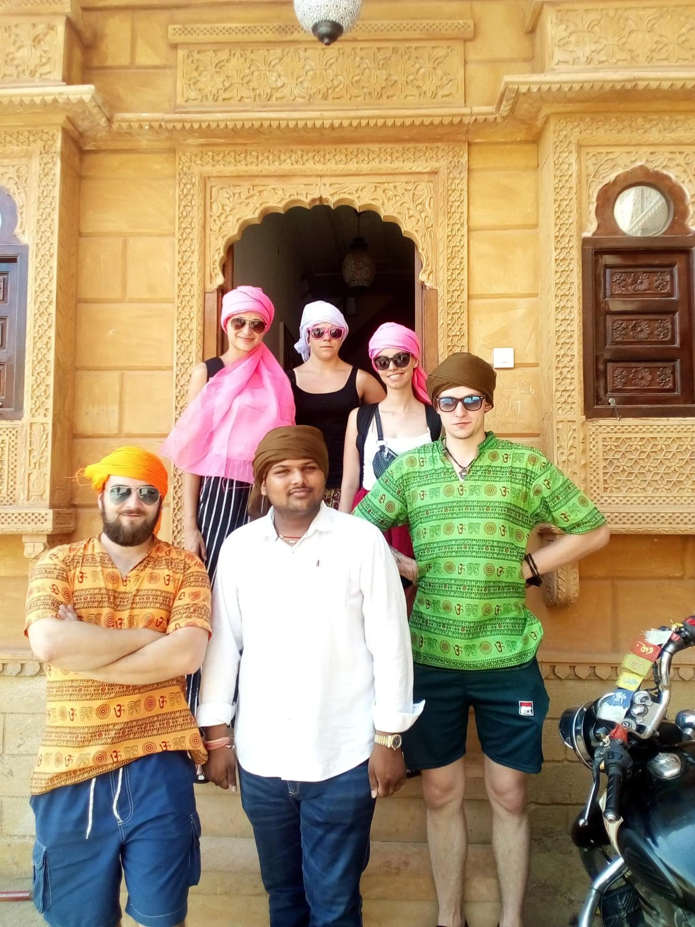 People in Blue Eye Hostel