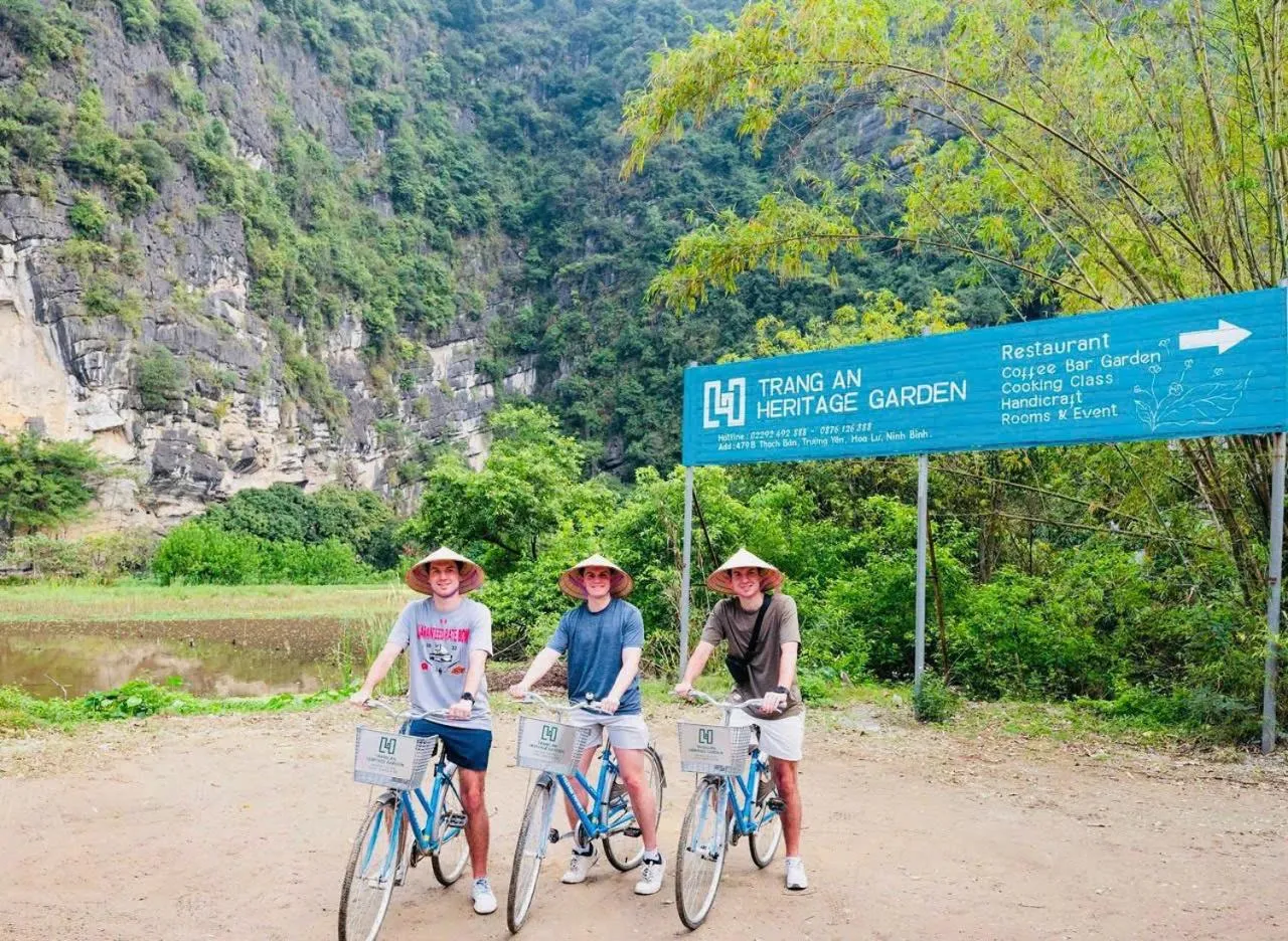 Cycling in Trang An Heritage Garden
