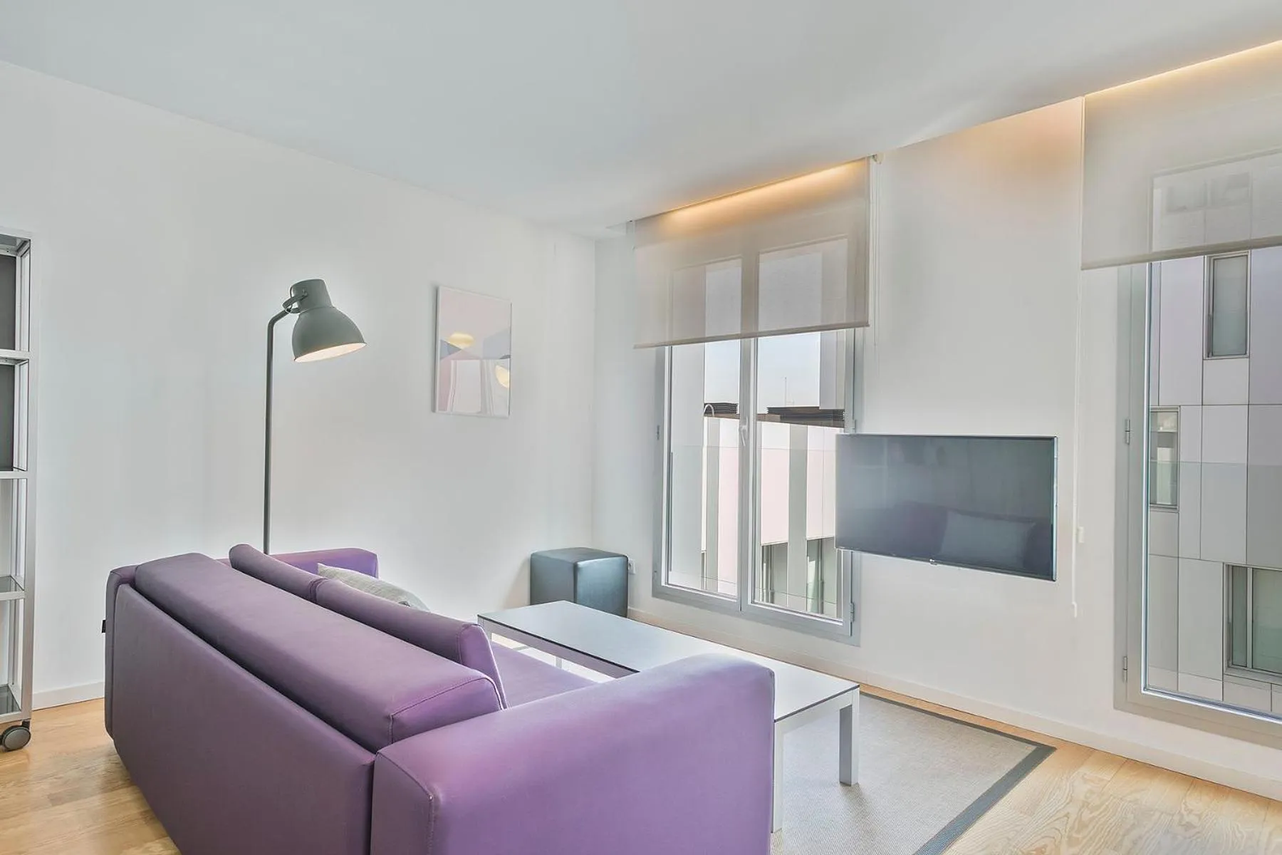 Living room in Lugaris Beach Apartments