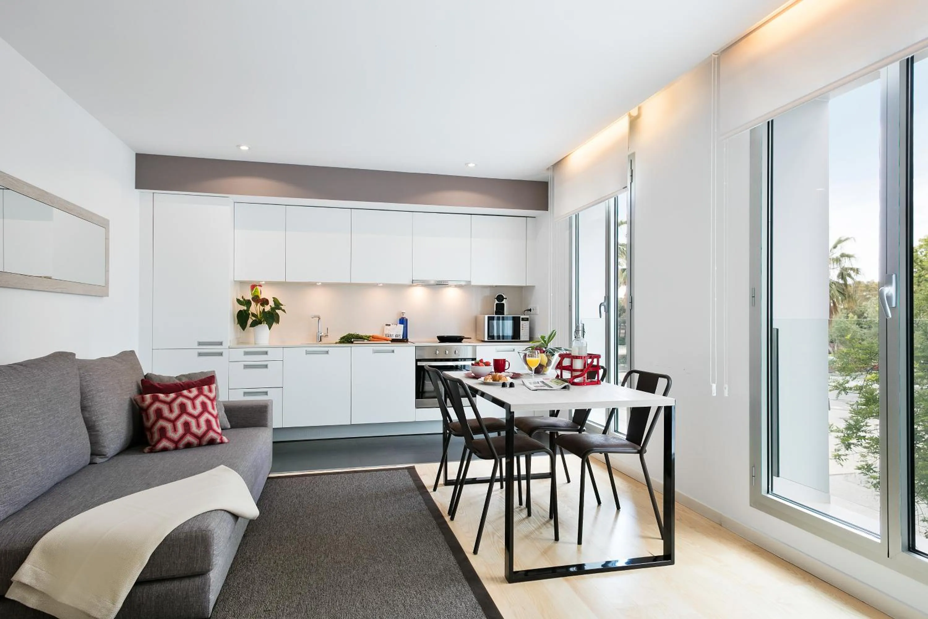 Lounge or bar in Lugaris Beach Apartments