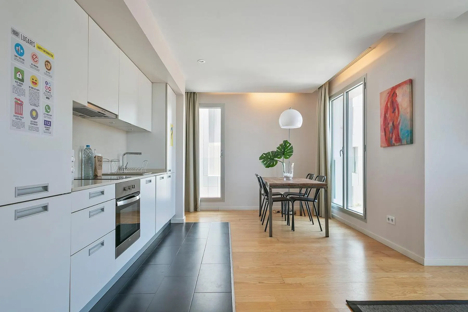 Kitchen or kitchenette in Lugaris Beach Apartments
