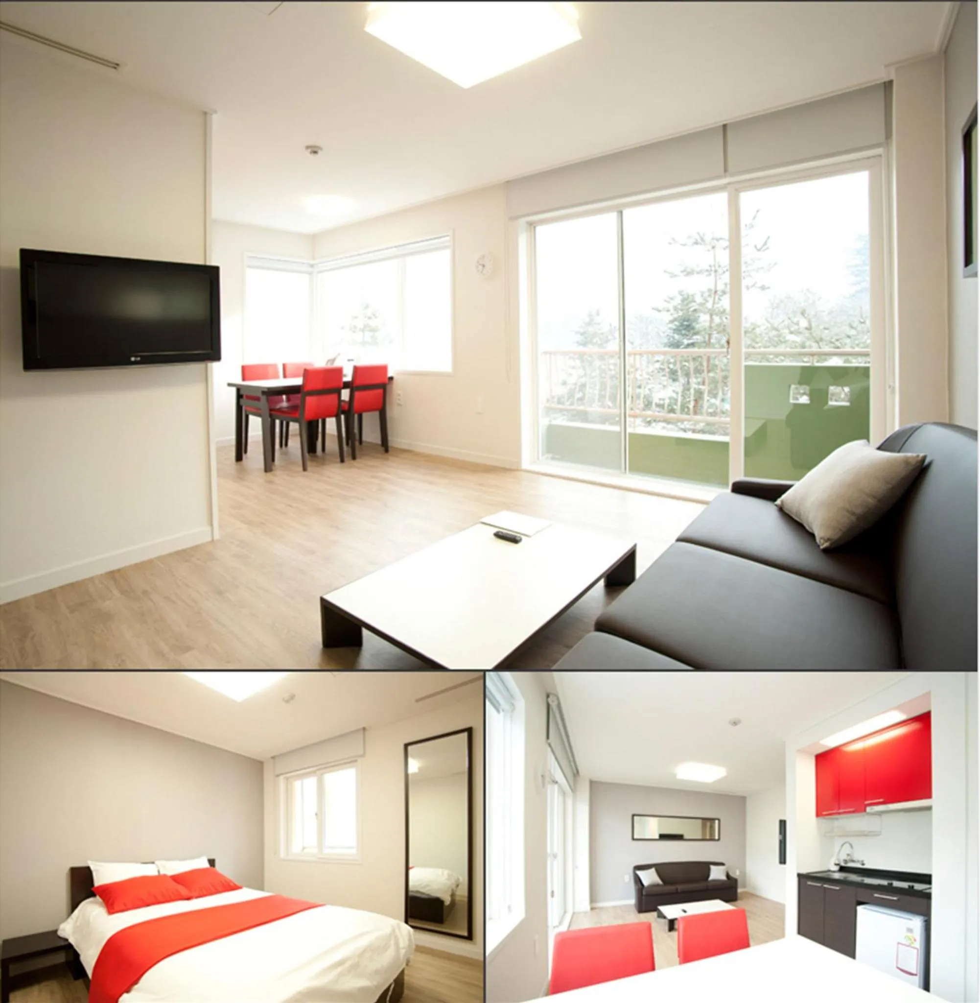 Bed in Hanwha Resort Sanjeong Lake Annecy