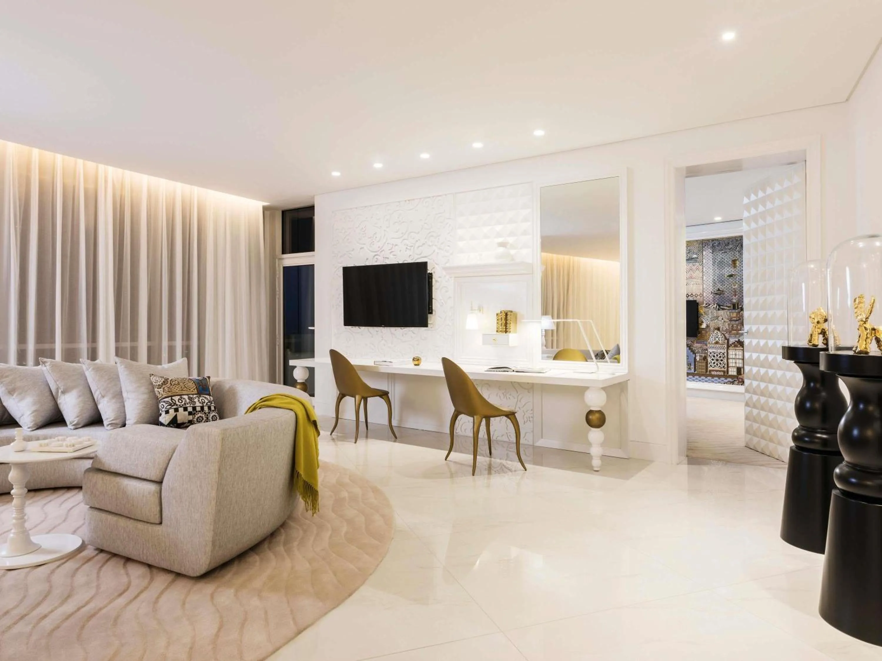 Bedroom, Bed in Mondrian Doha