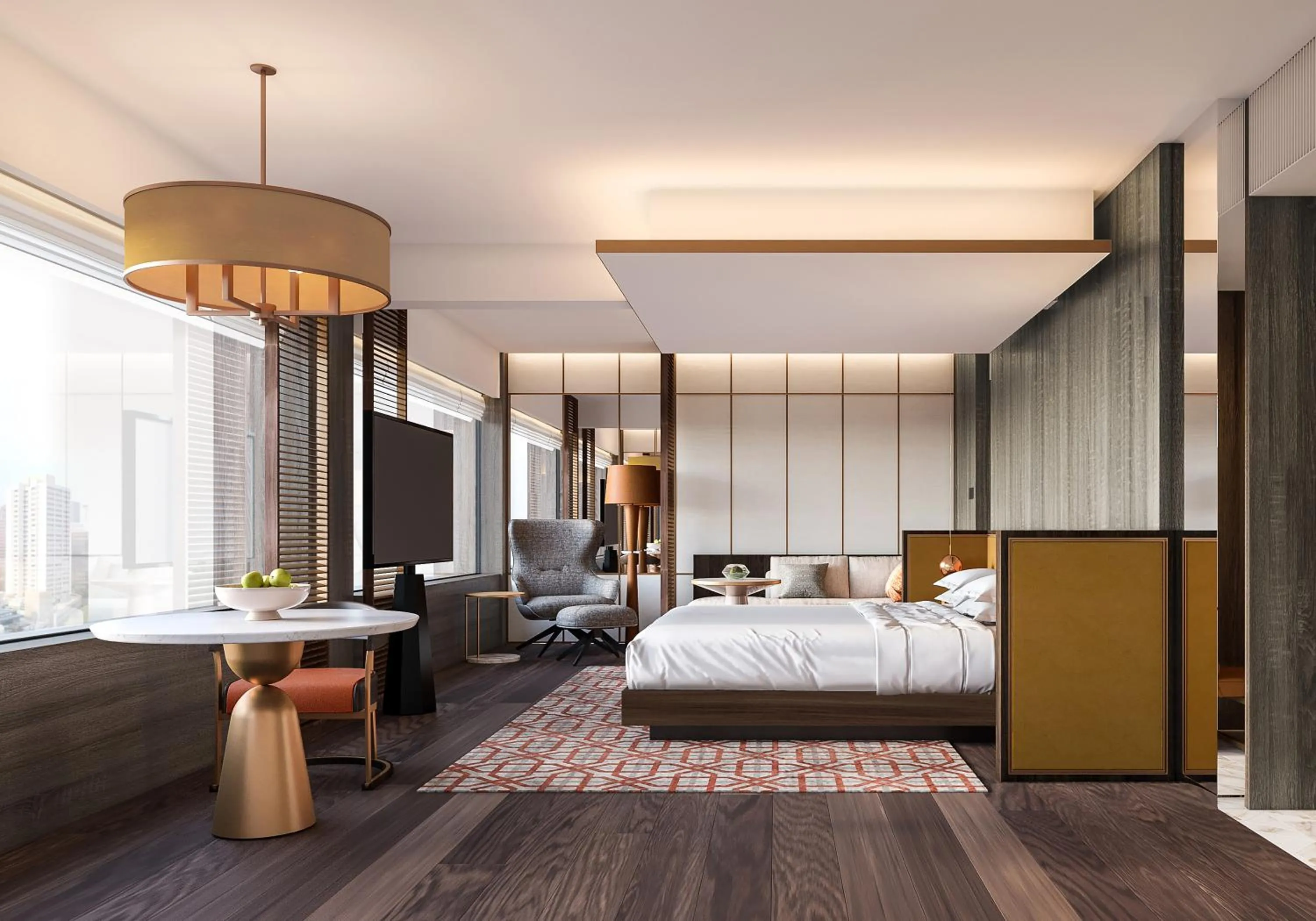 Bedroom, Bed in Grand Hyatt Singapore